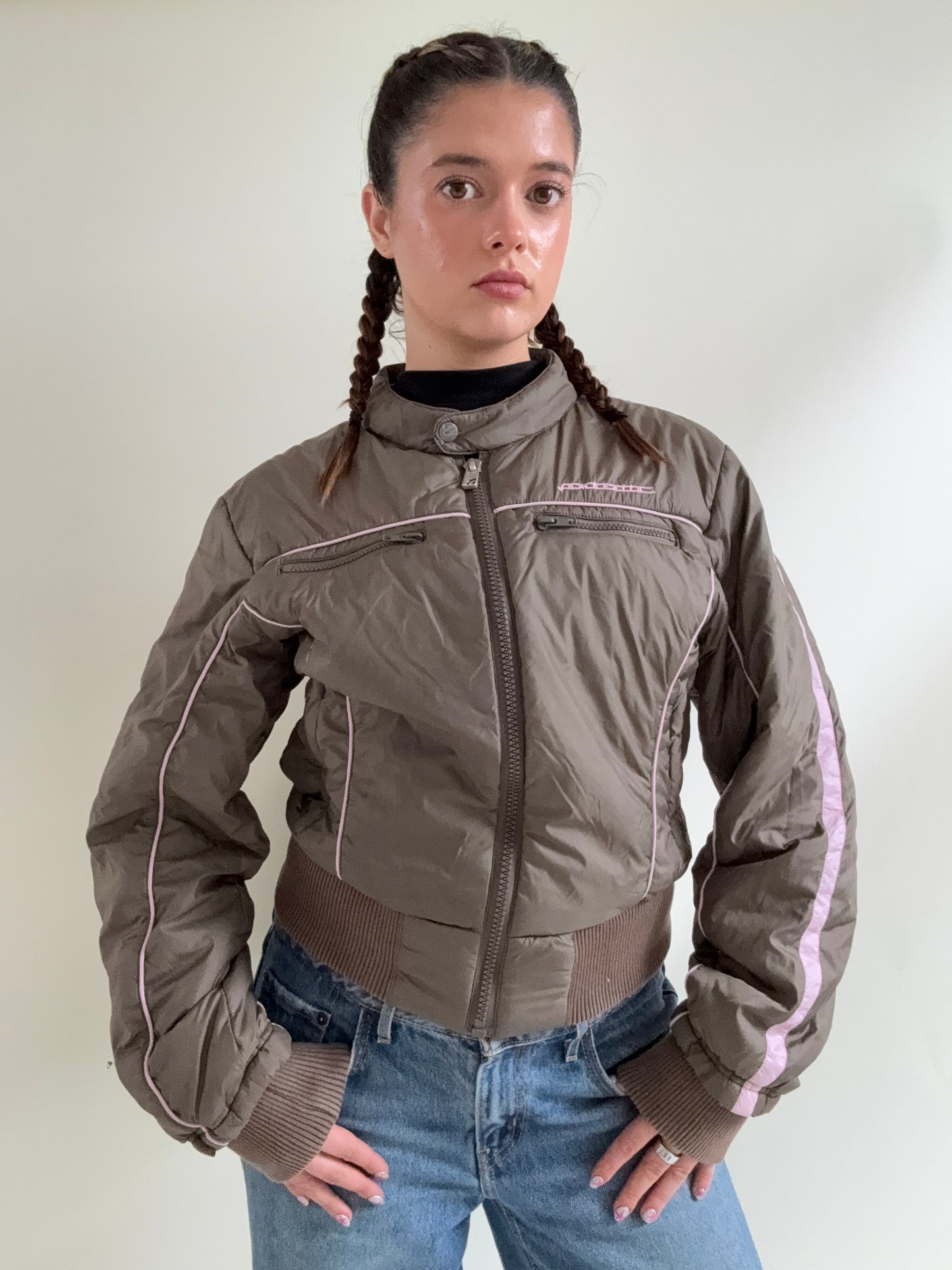Y2K Bomber Jacket (M)