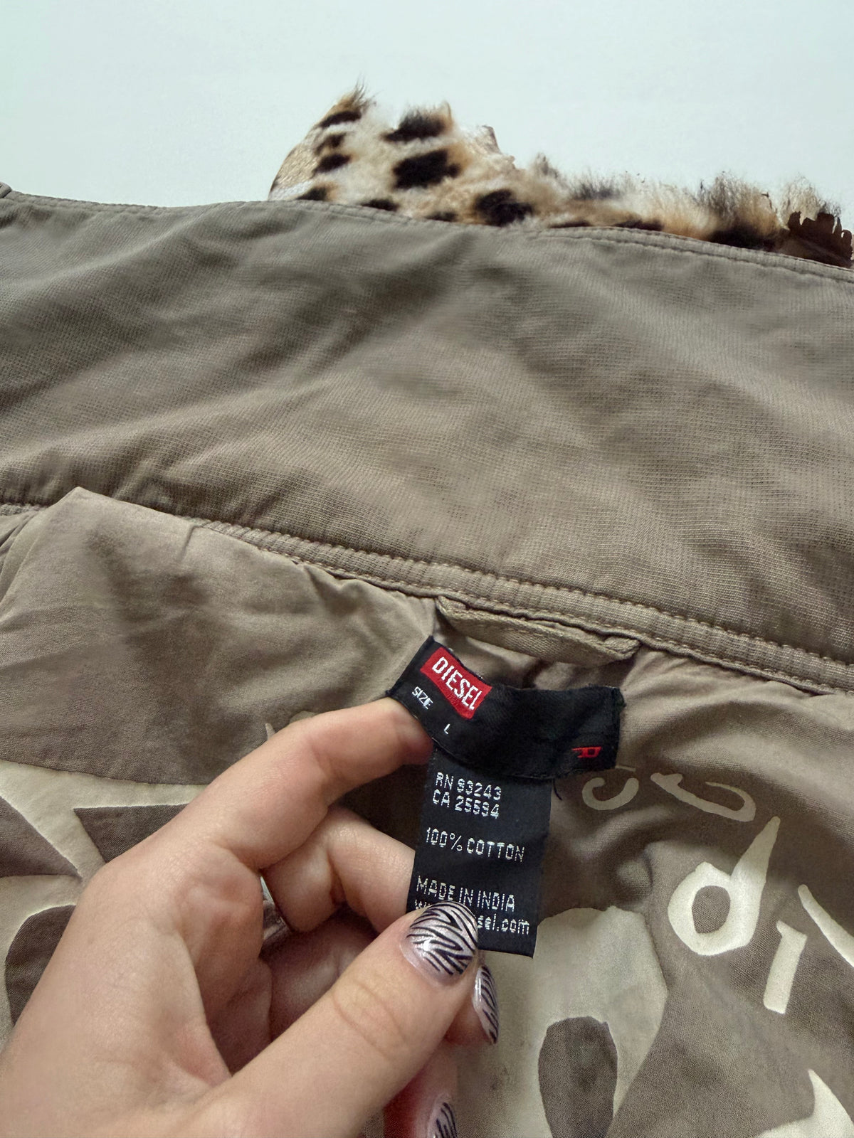 Vintage Diesel Funnel Neck Jacket (L)