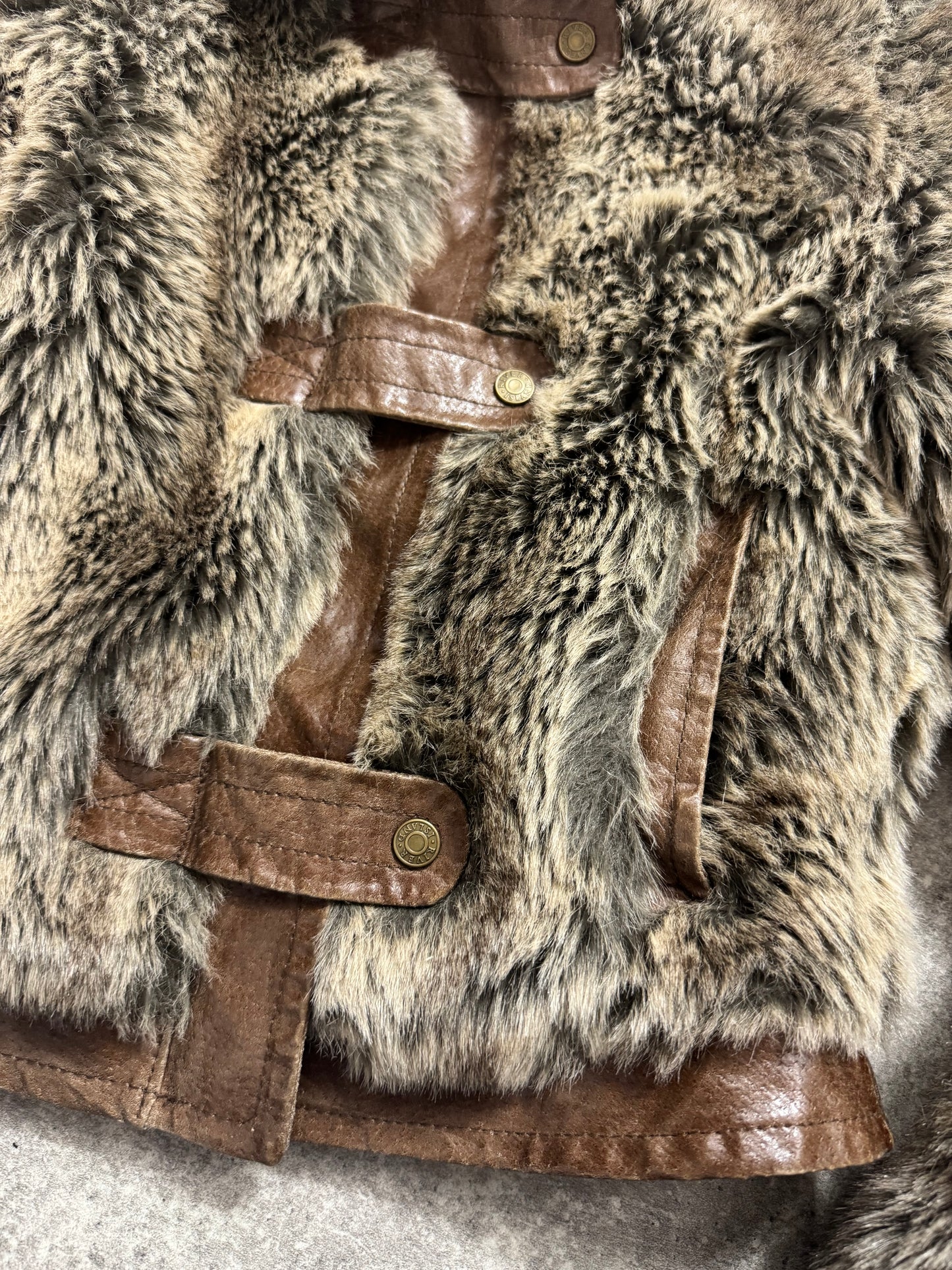 Y2K Faux Fur Jacket (UK8)