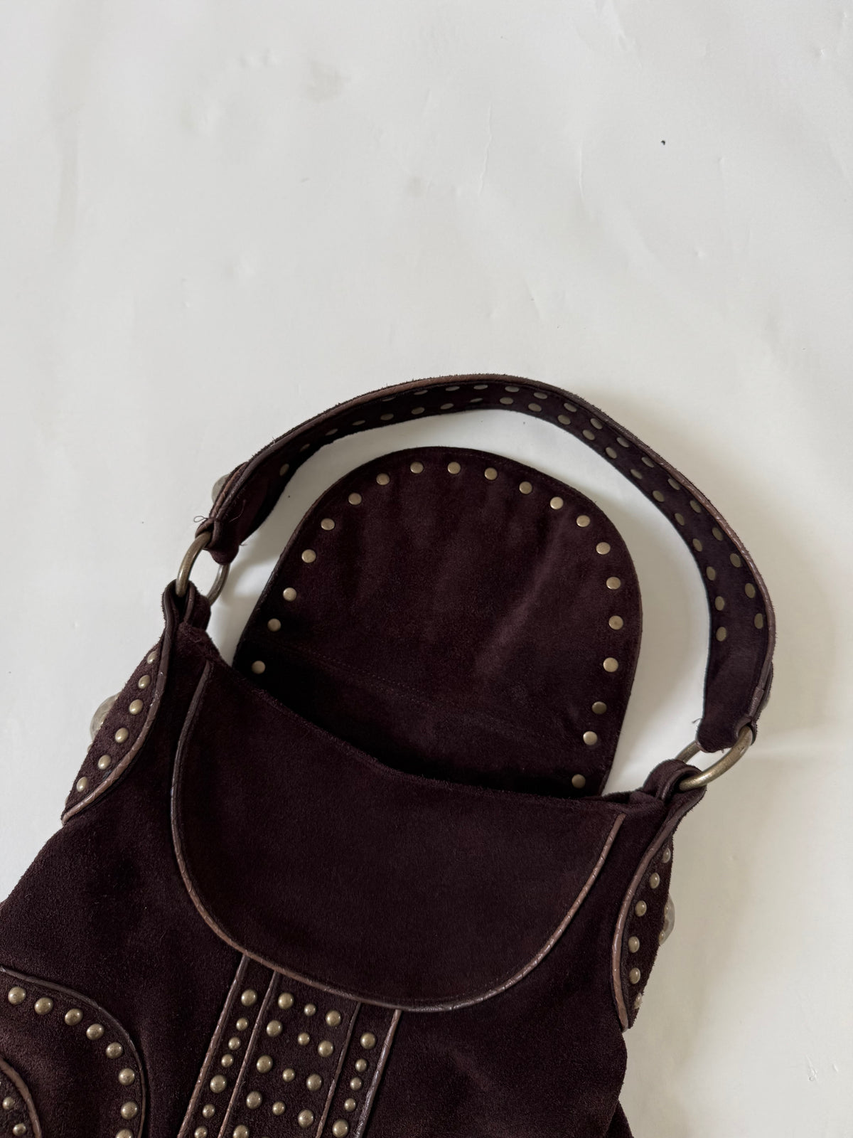 DKNY Studded Suede Handbag