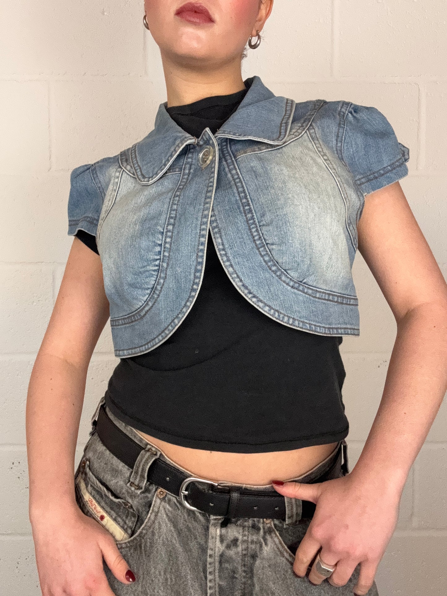 Jane Norman Denim Bolero (UK12)