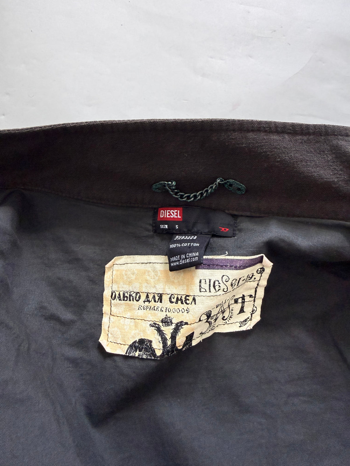 Diesel Cropped Fitted Utility Jacket (S)