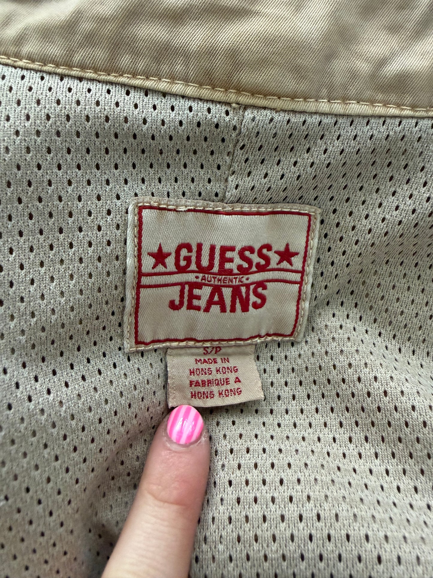 Beige Guess Utility Jacket (S)