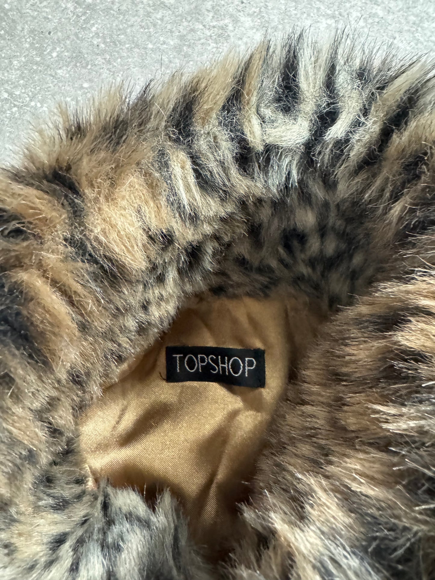 Leopard Faux Fur Jacket (UK8)