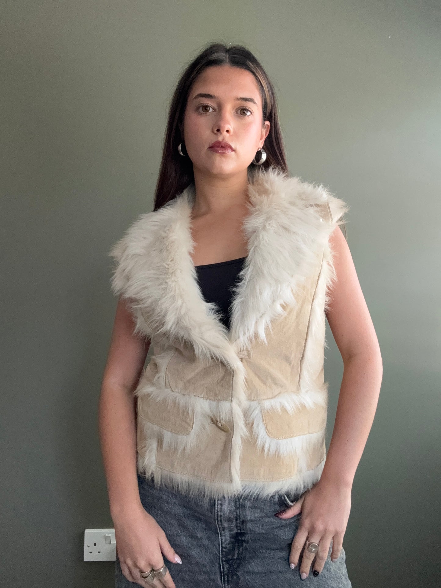 Morgan De Toi Faux Fur Gilet (M)