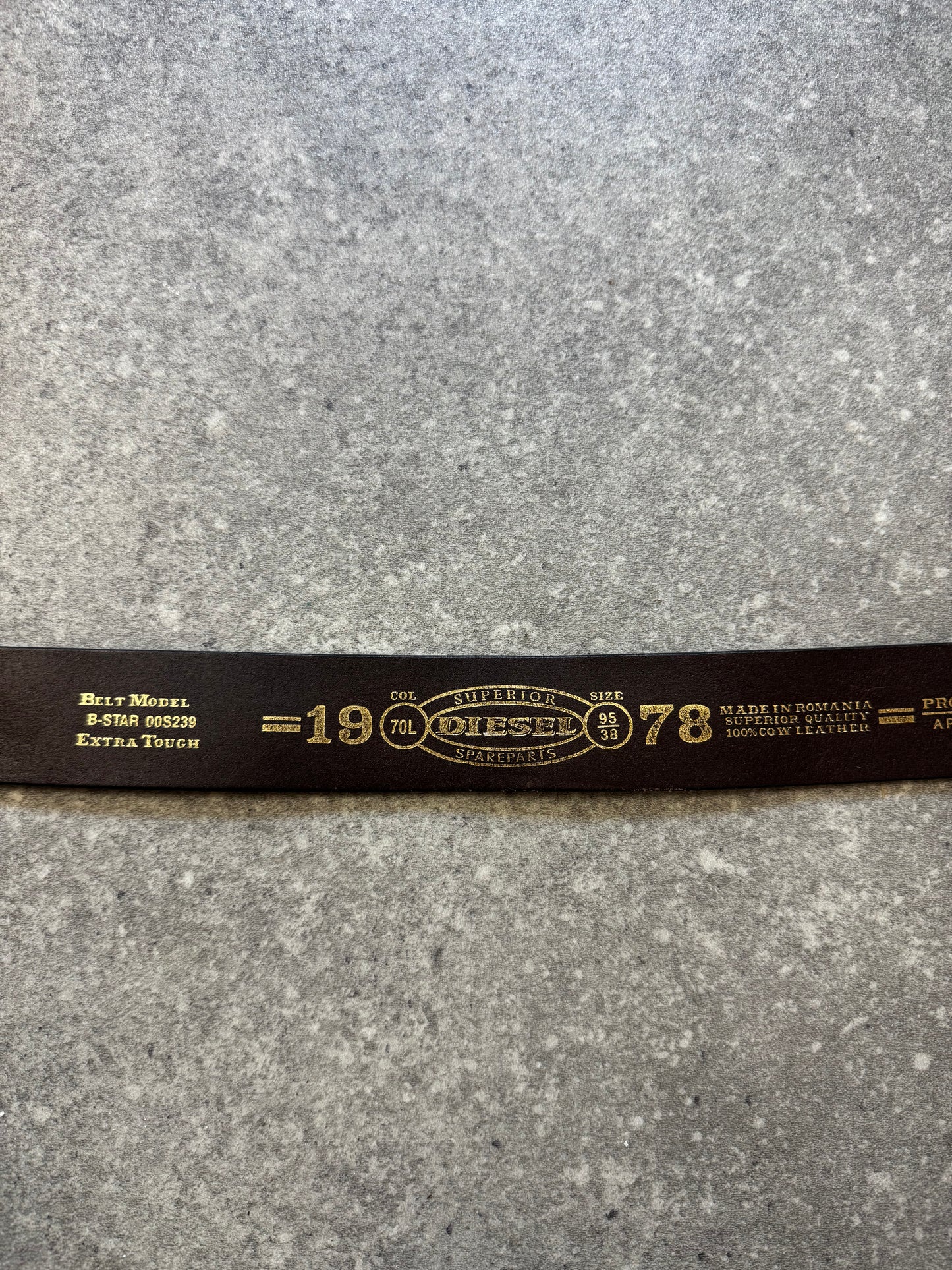 Brown Leather Diesel Belt