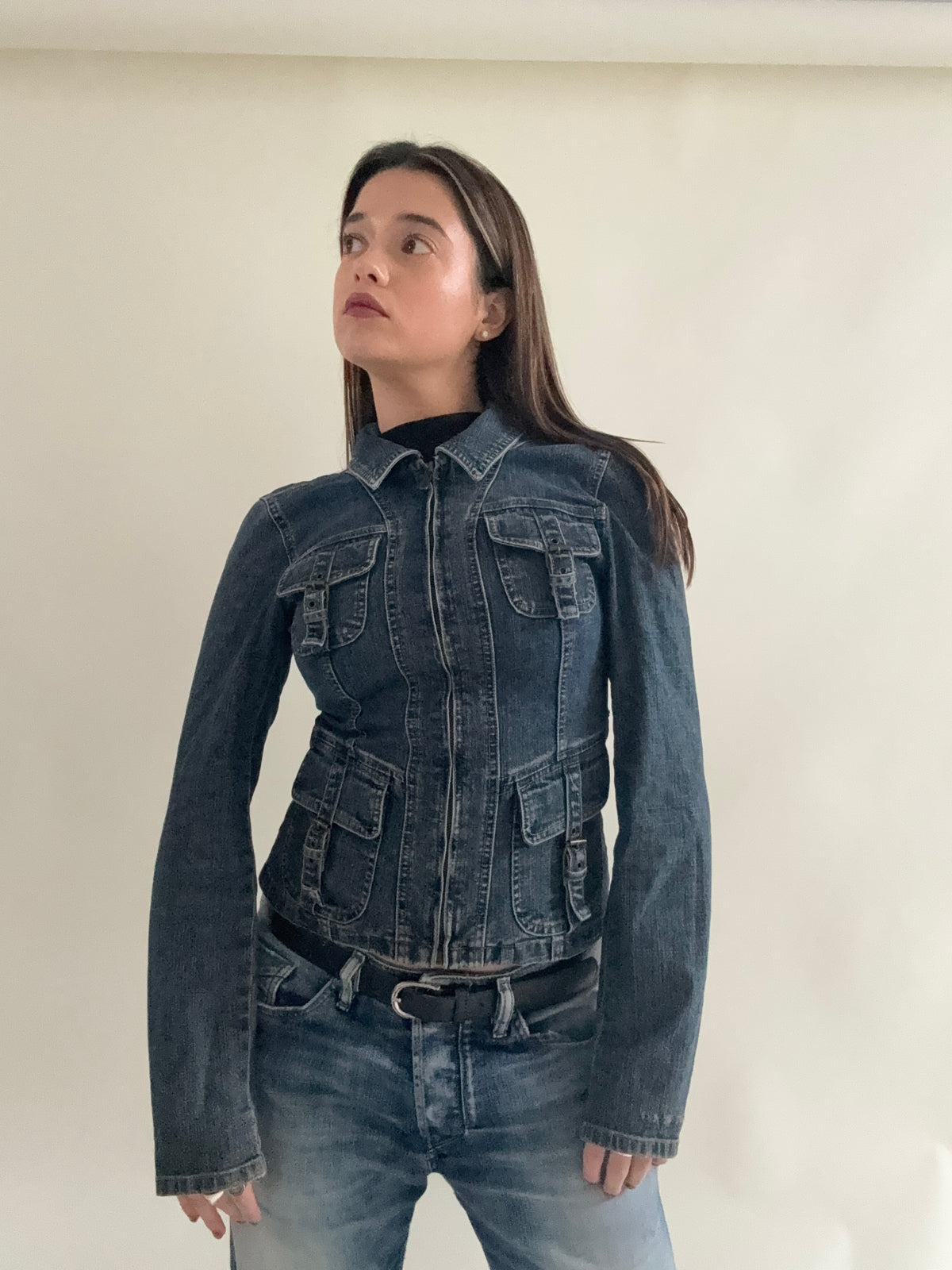 DKNY Denim Cargo Jacket (S)