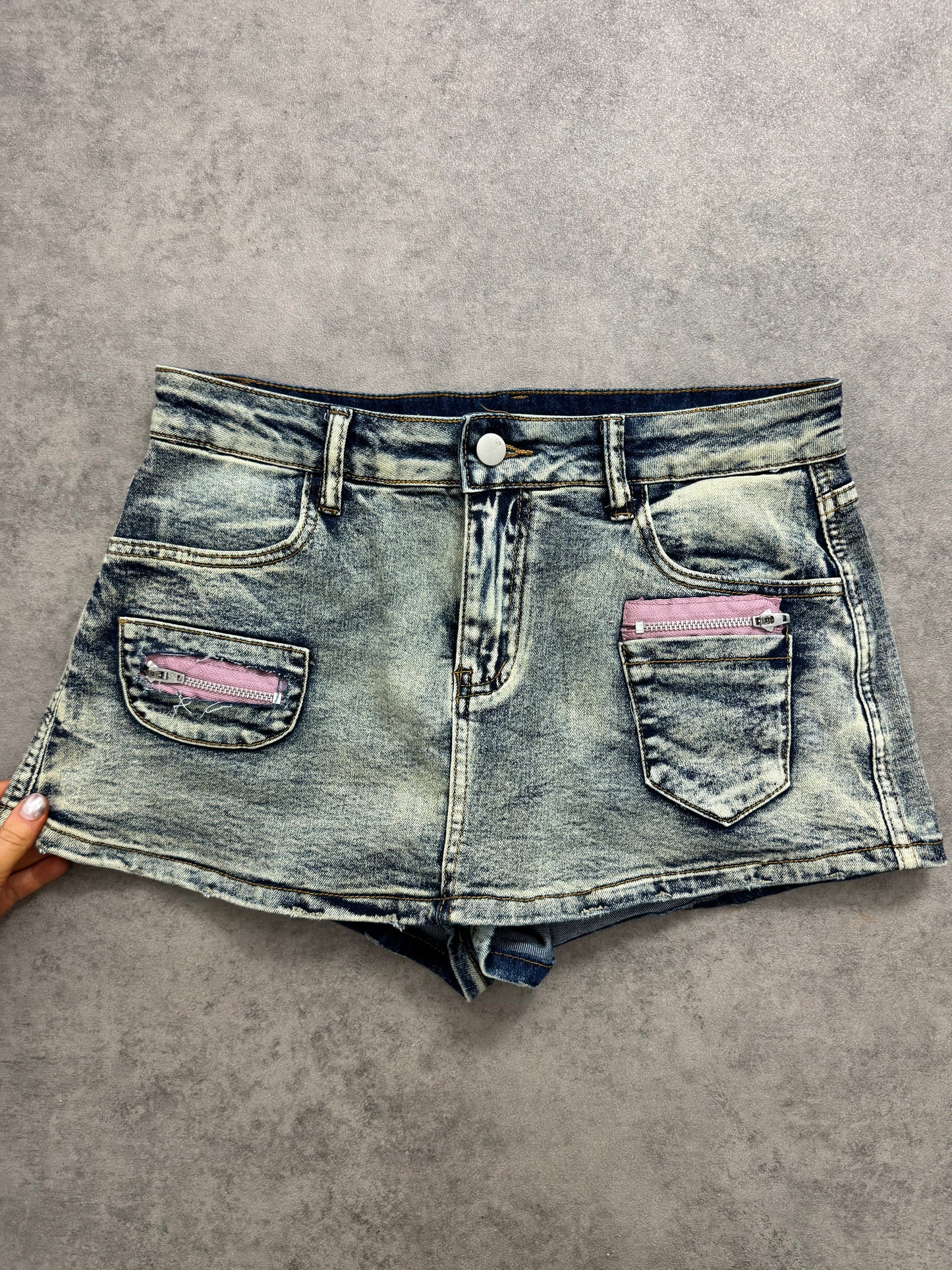 Mini Denim Skort