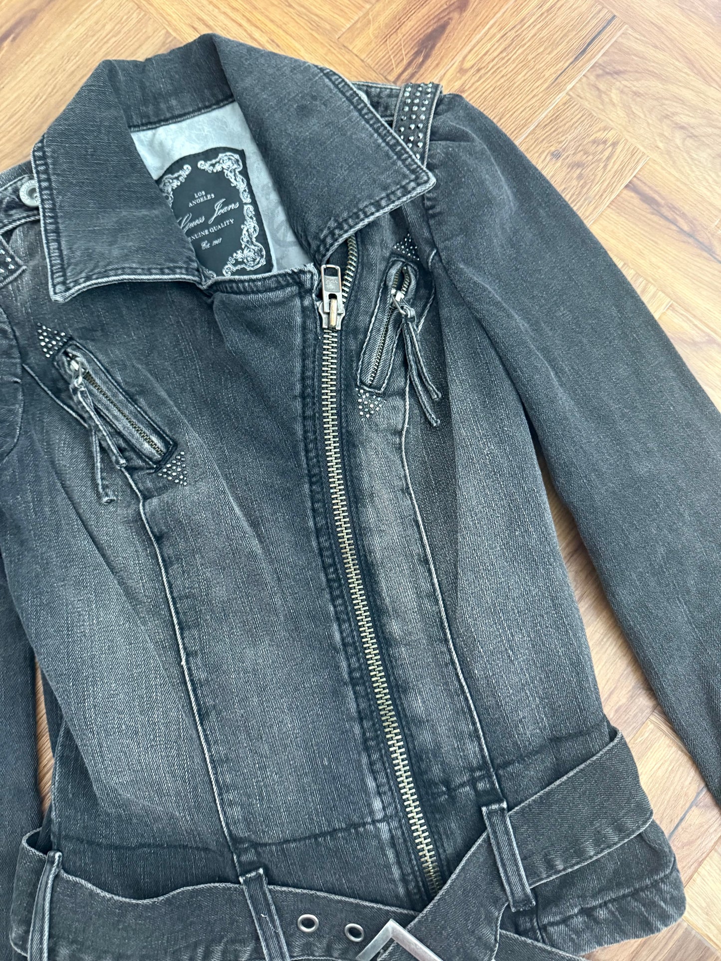 Guess Biker Denim Jacket (S)