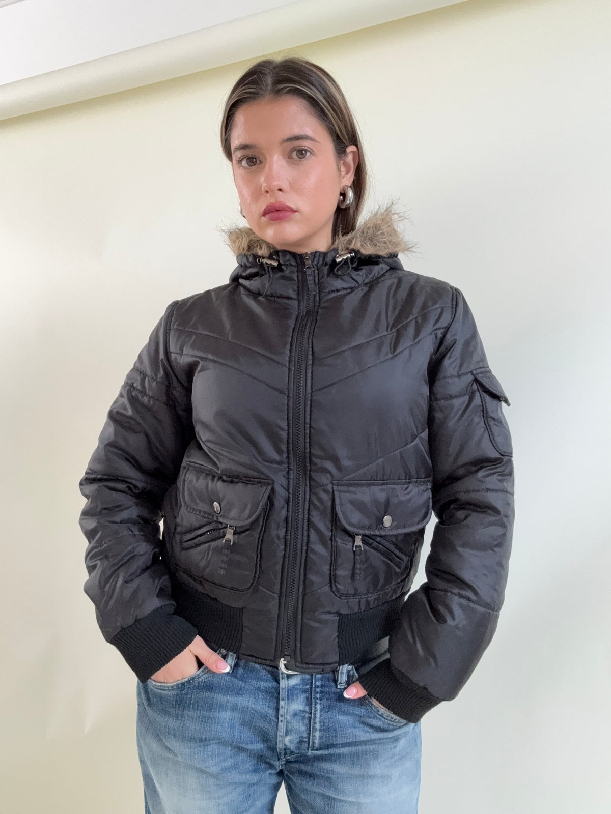 Y2K Puffer Jacket (M)