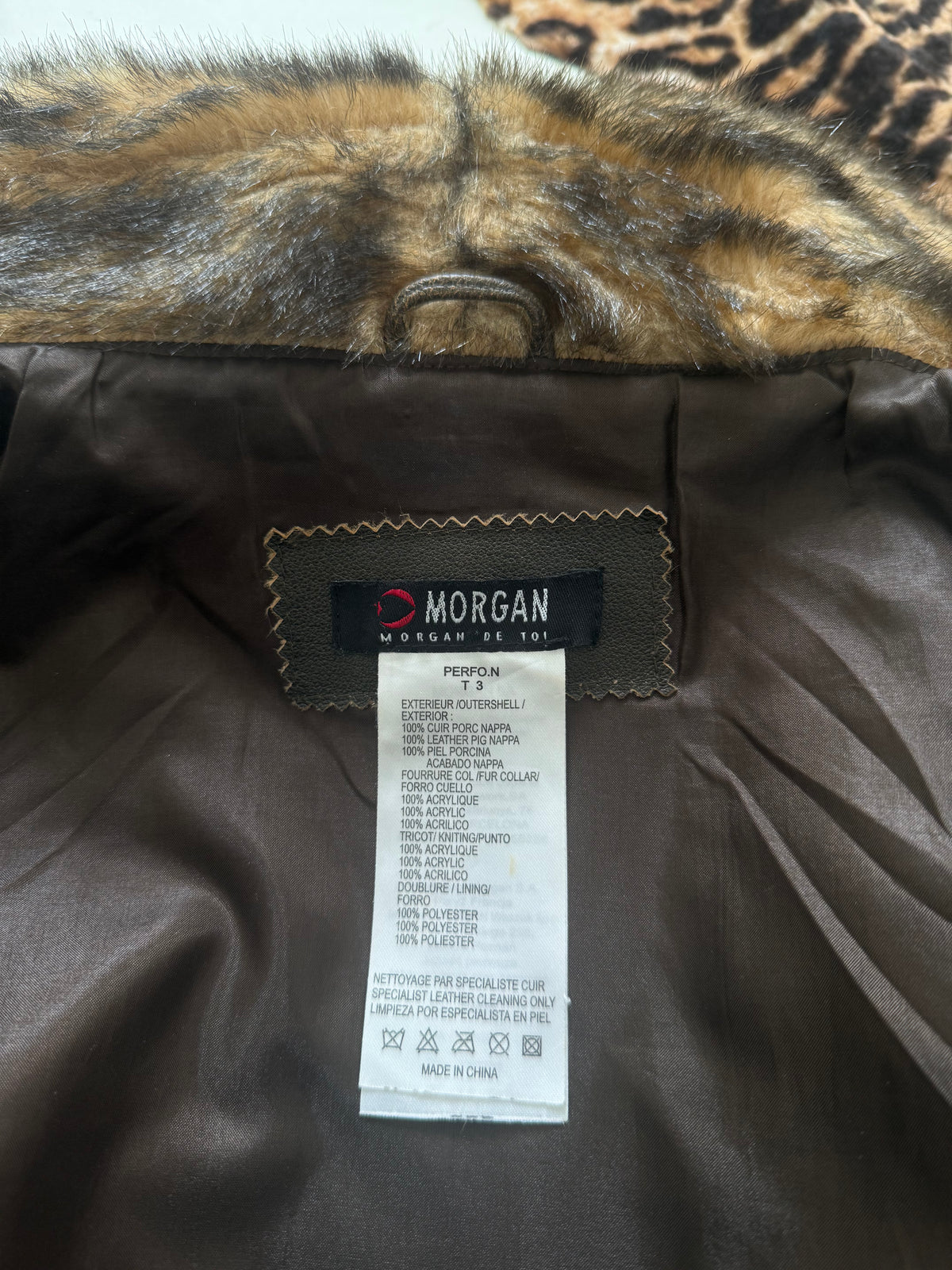 Morgan De Toi Leather Asymmetric Jacket (S)