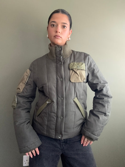 Miss Sixty Cargo Puffer Jacket (S)