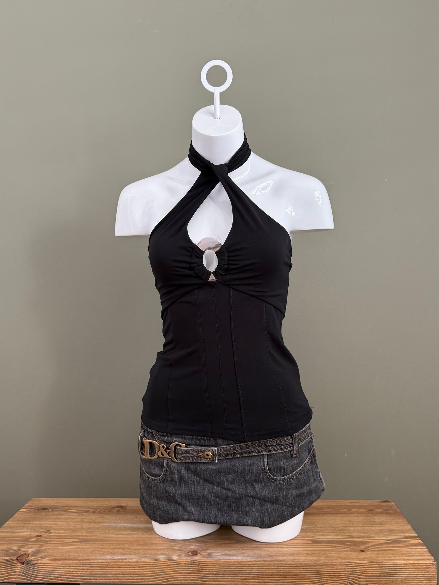 Karen Millen Twist Halterneck Top (UK12)