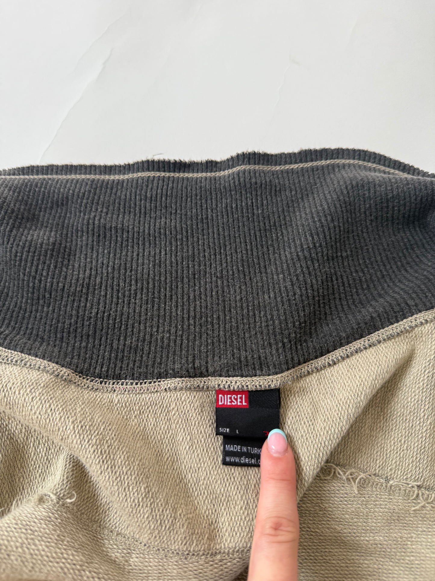 Vintage Diesel Asymmetric Zip Jumper (L)