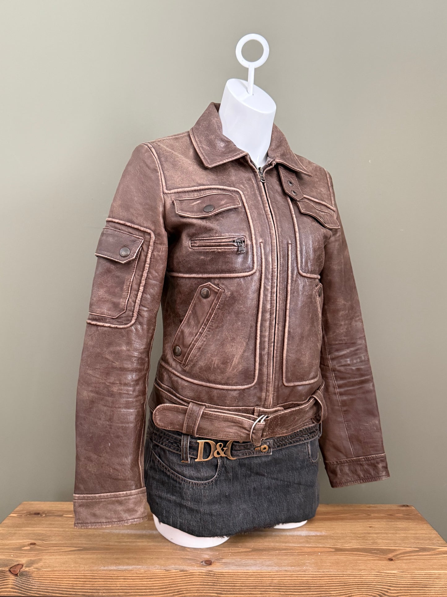 Miss Sixty Leather Jacket (M)