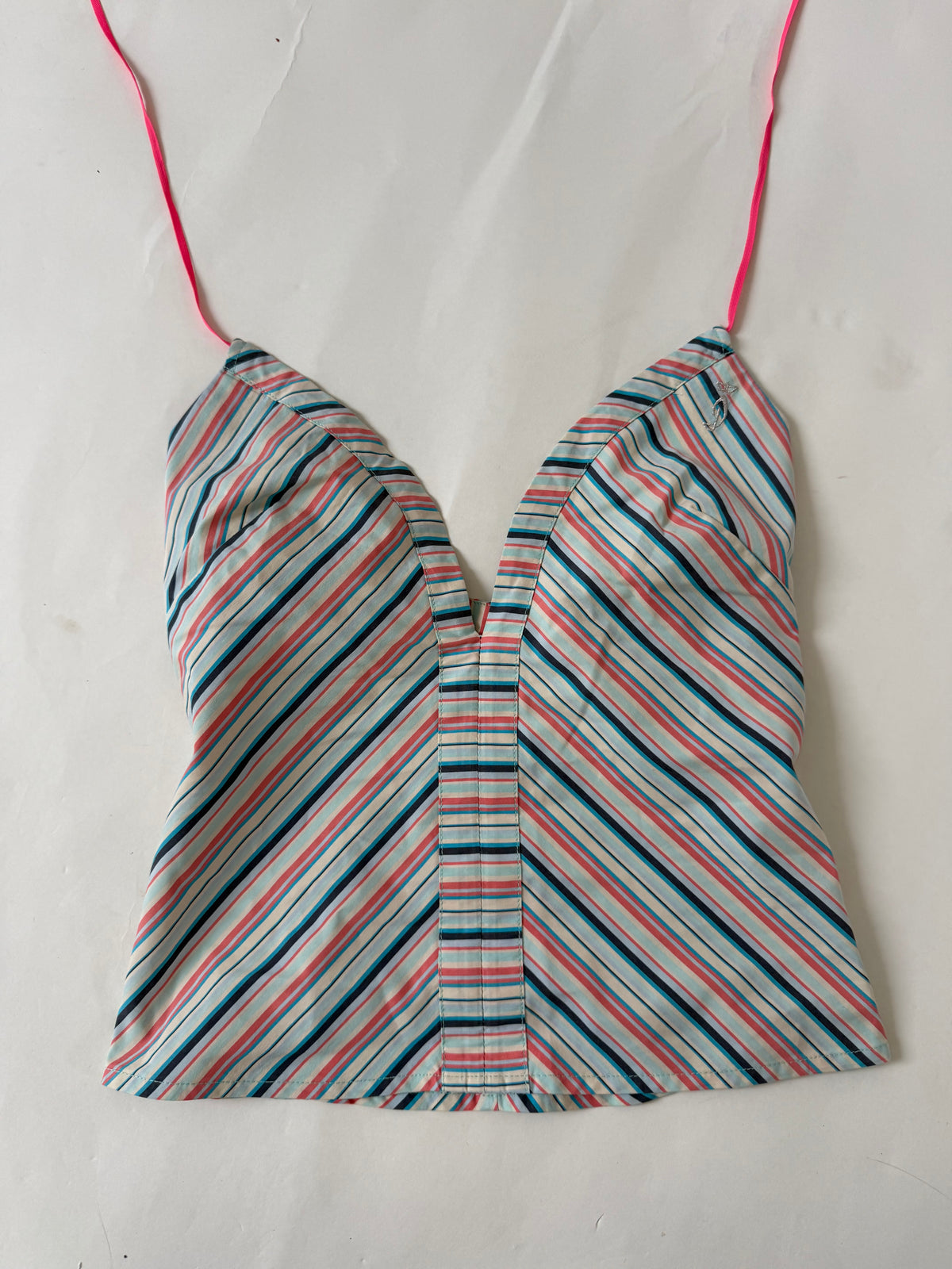 Diesel Striped Halterneck Top (S)