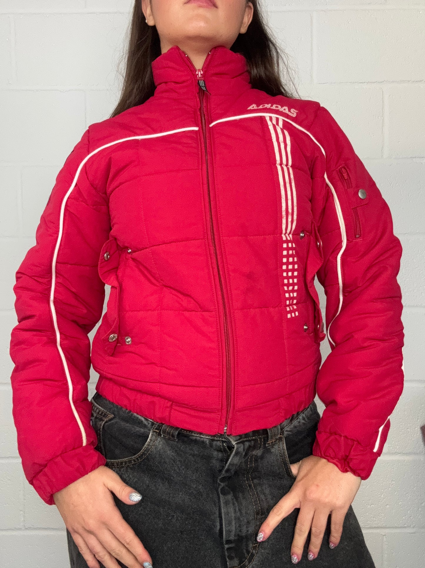 Red Adidas Puffer Jacket