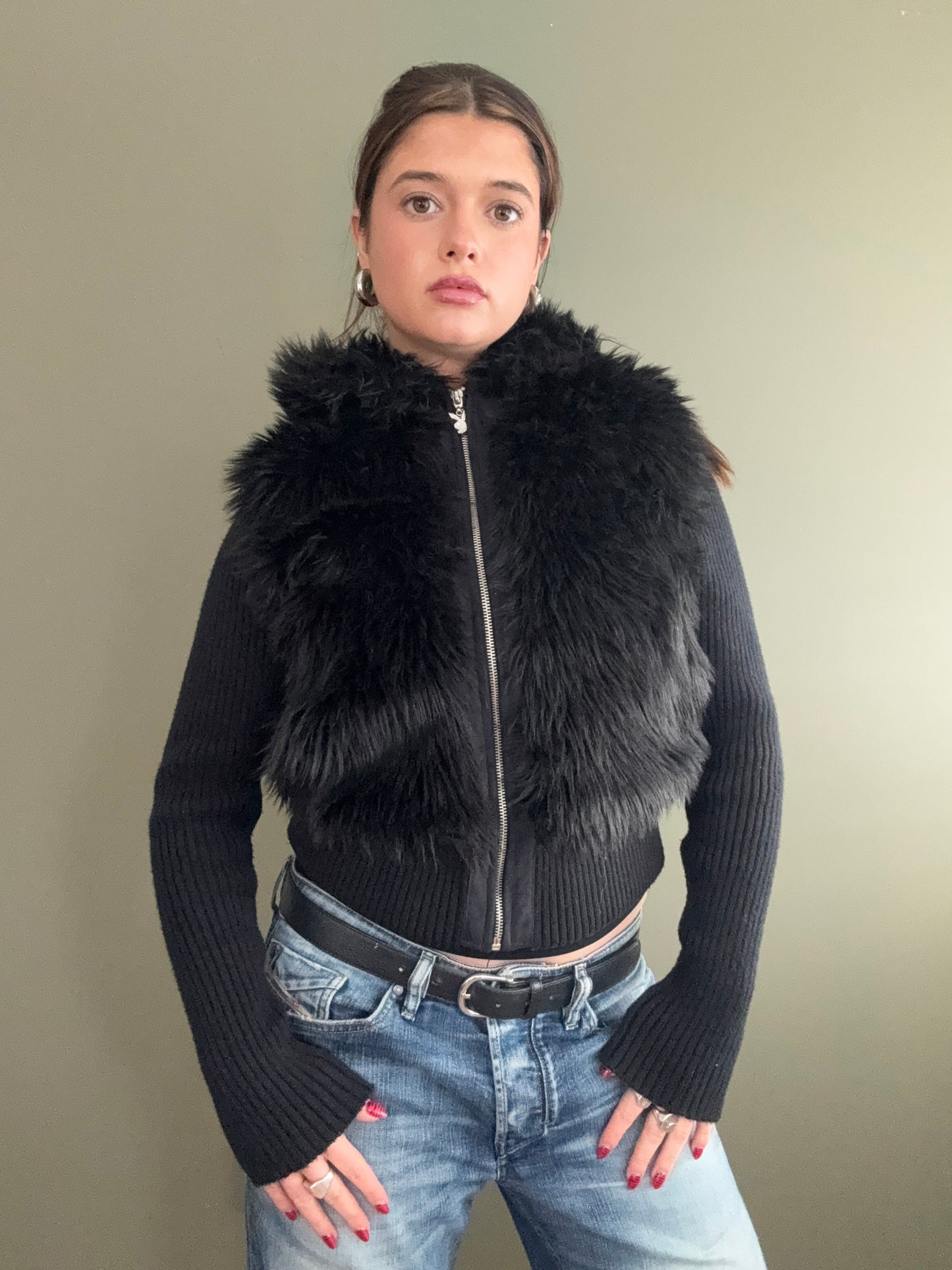 Playboy Faux Fur Jumper (UK10)