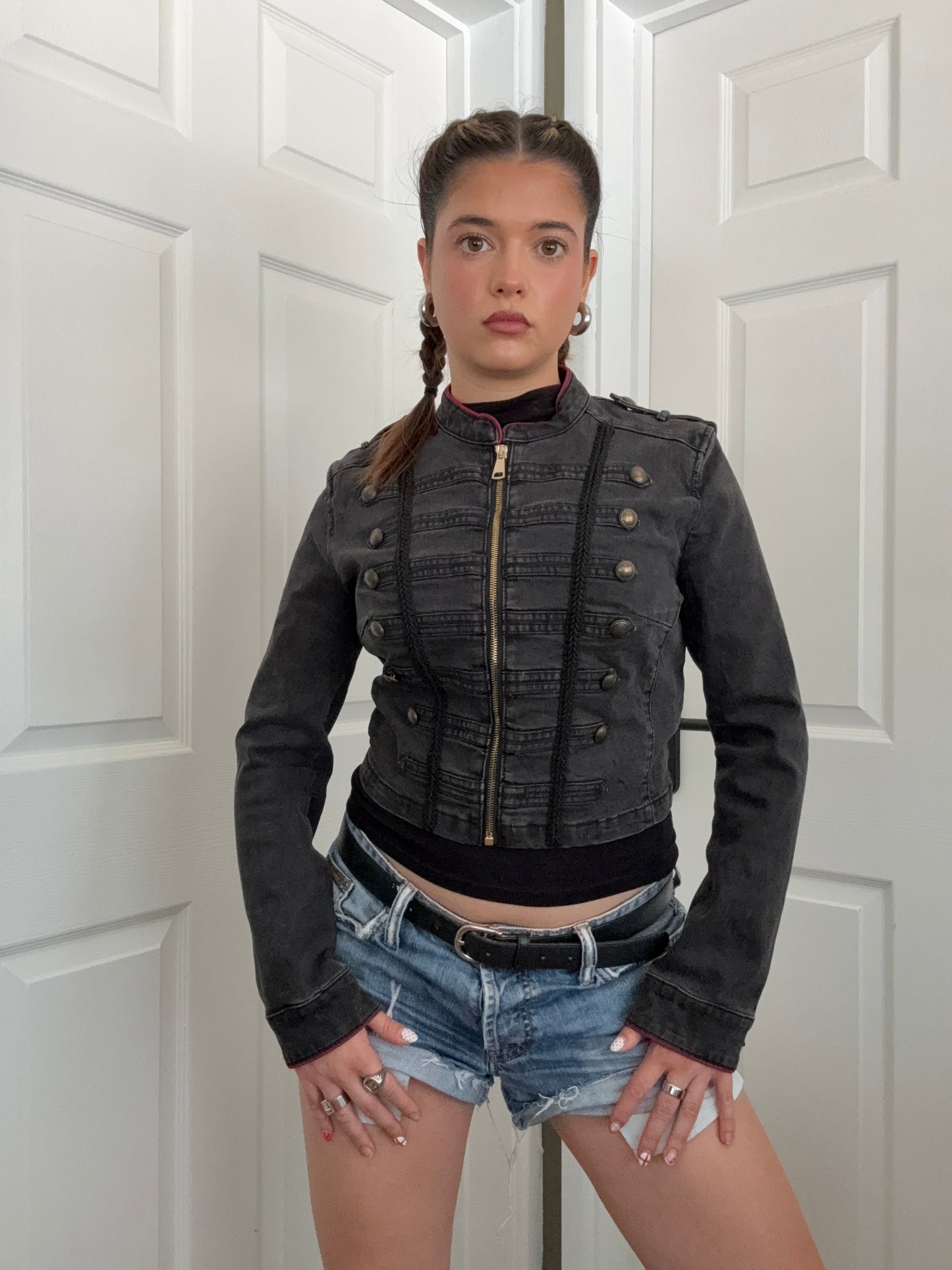 Guess Cropped Military Jacket (M)