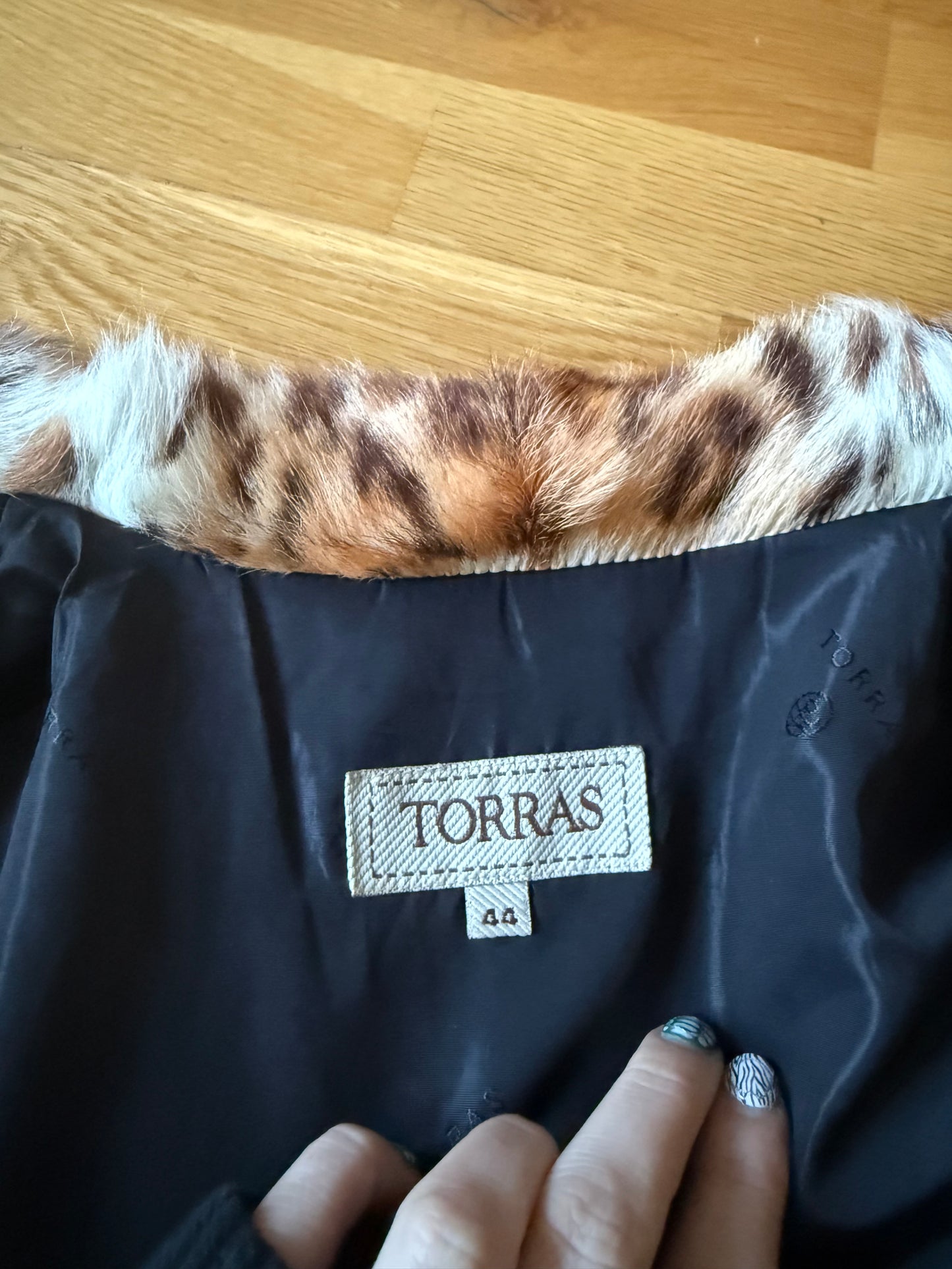 Leather, Faux Fur Jacket (M)