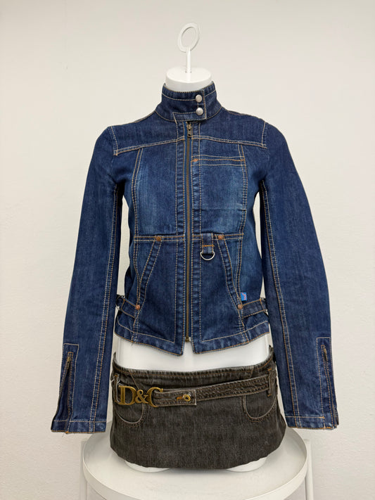 French Connection Cargo Denim Jacket (UK8)