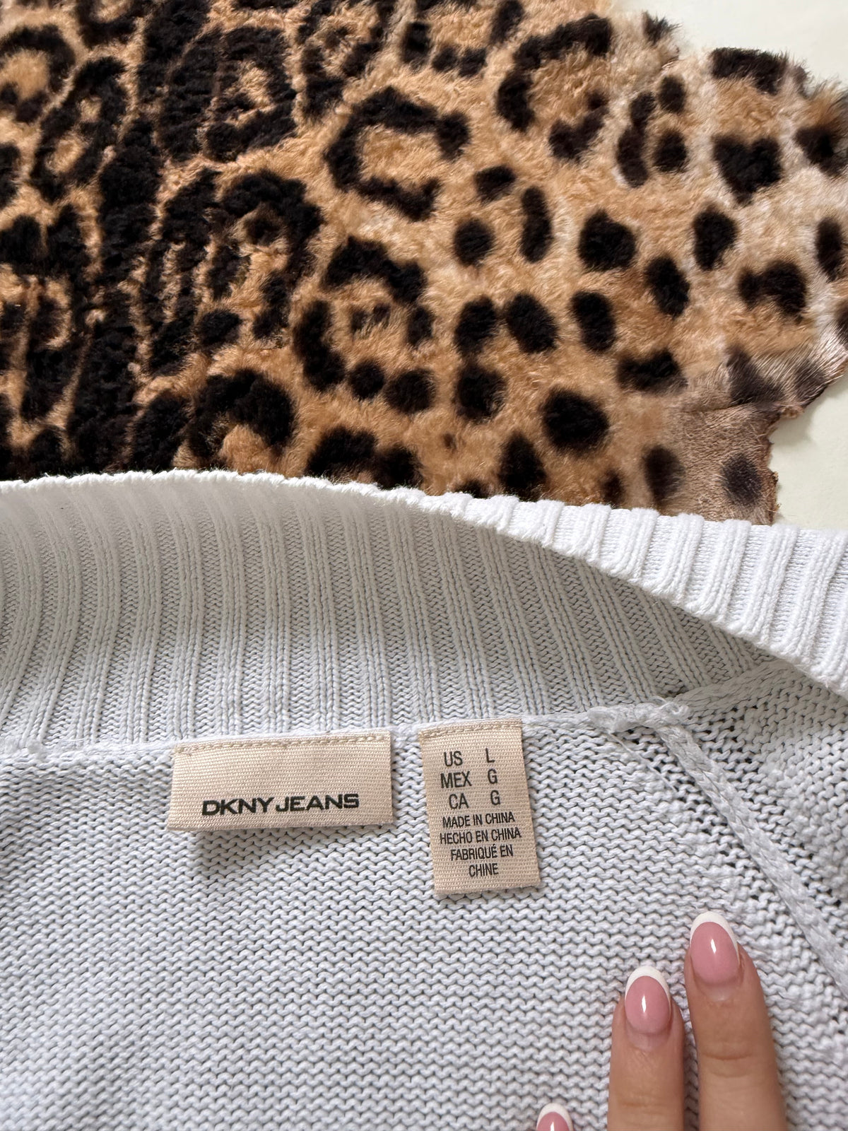 DKNY Knit Zip Jumper (L)