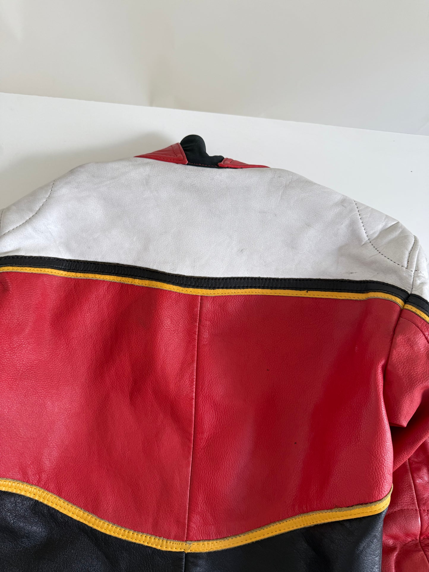 Vintage Leather Biker Jacket (XS)