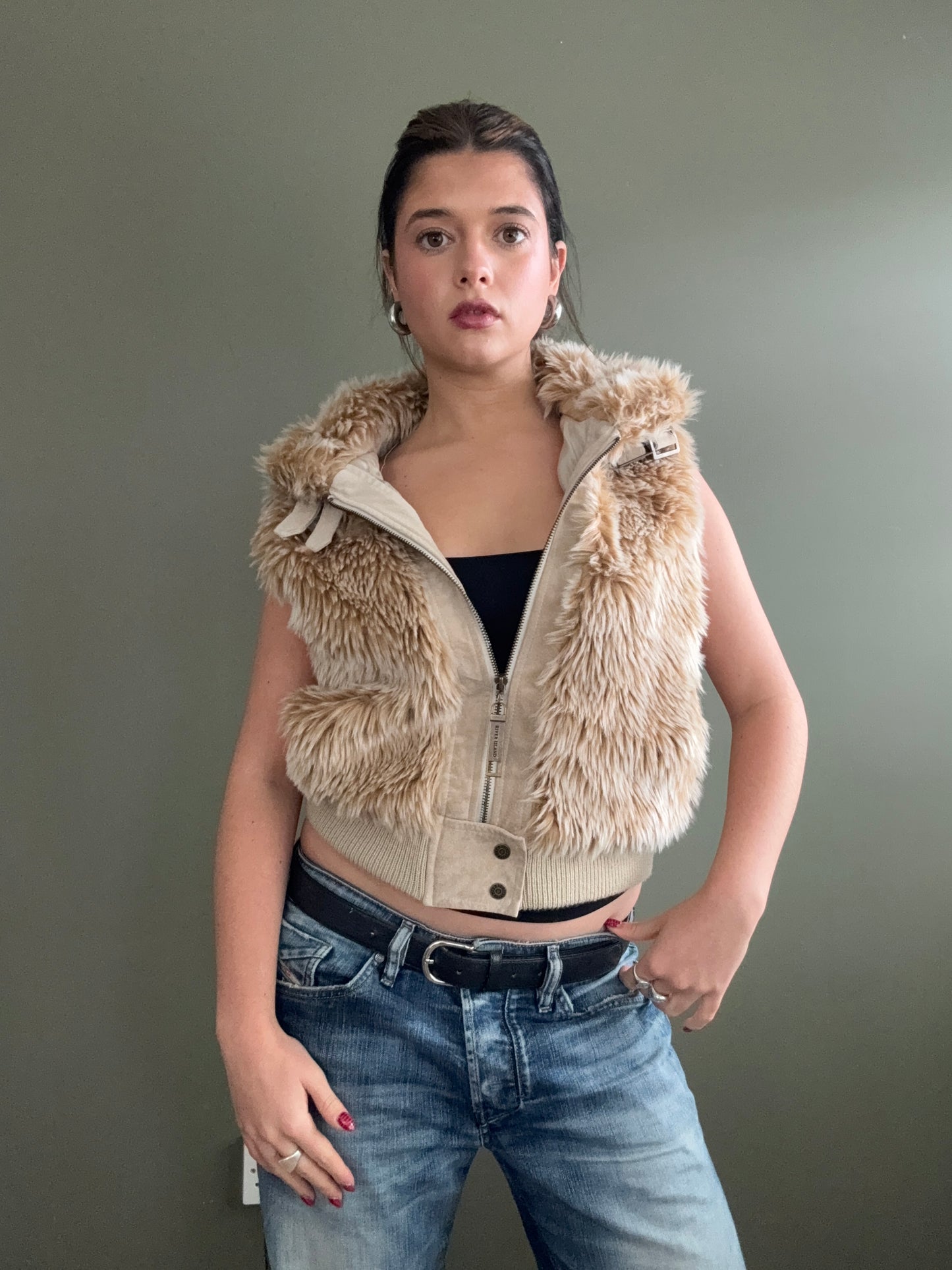 Faux Fur Gilet (UK14)