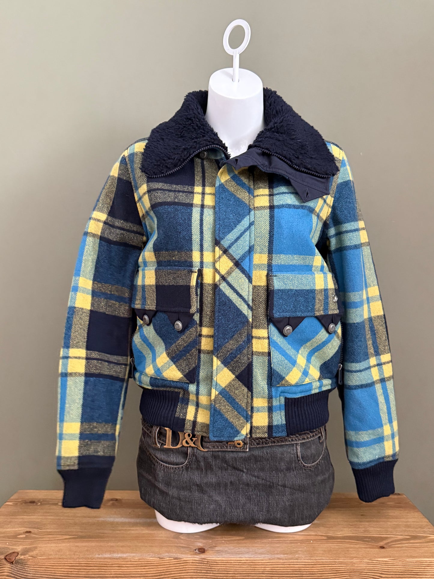 Diesel Tartan Wool Jacket (S)