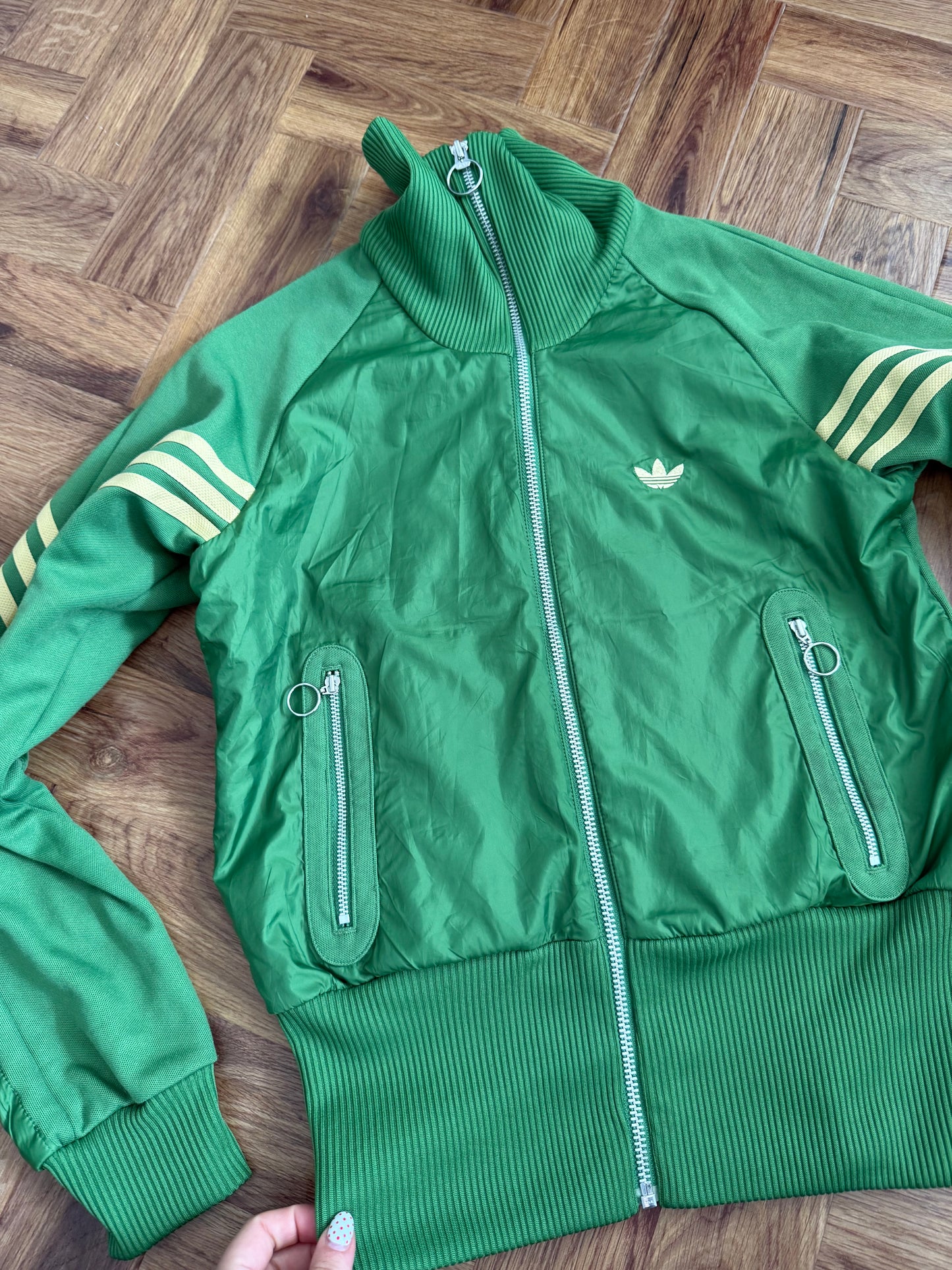 Adidas Green Bomber Jacket (UK10)
