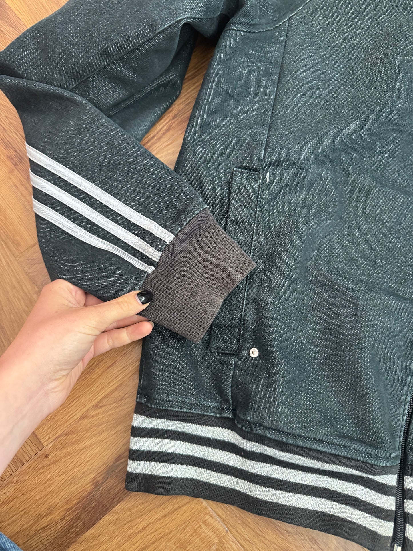 Adidas Denim Bomber Jacket (M)