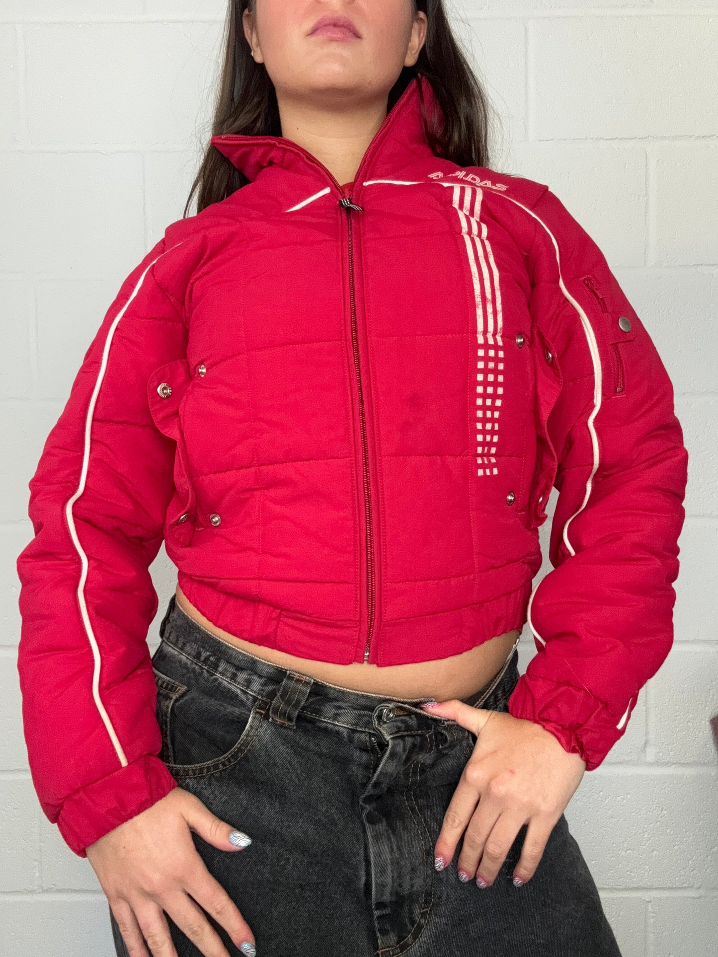 Red Adidas Puffer Jacket