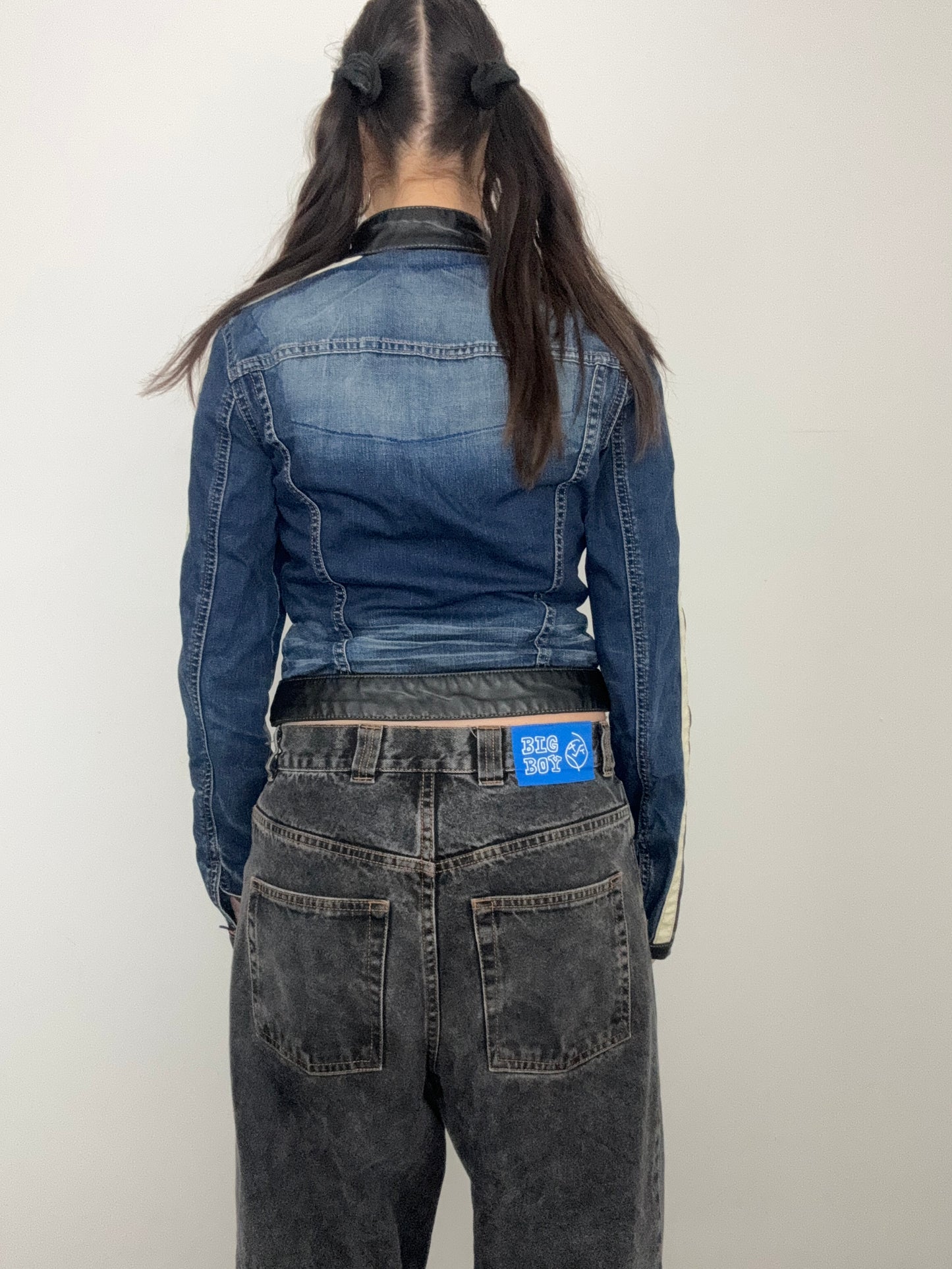 Y2K Denim Biker Jacket