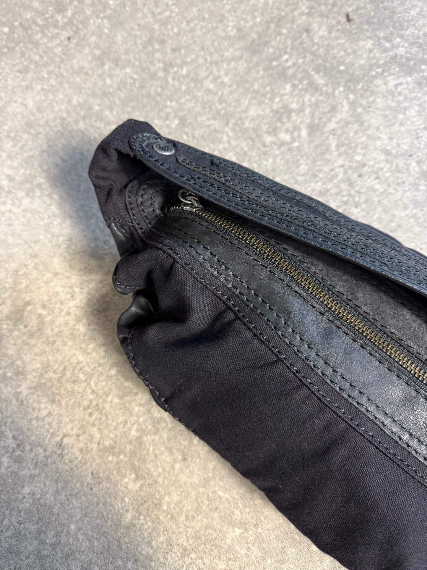 Diesel Leather Ruched Shoulder Bag