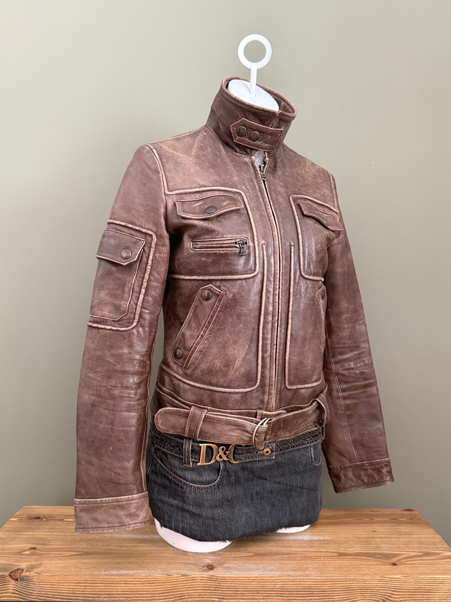 Miss Sixty Leather Jacket (M)