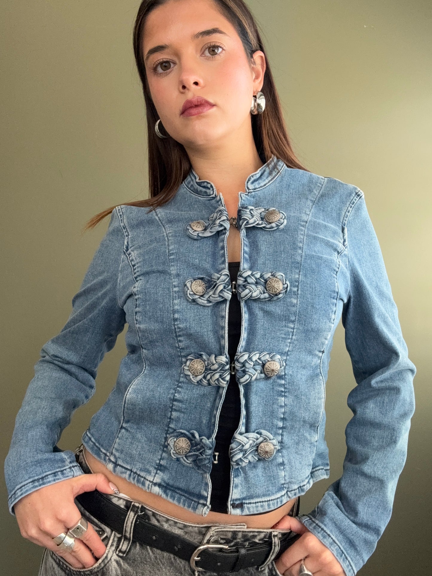 Denim Military Jacket (UK10)