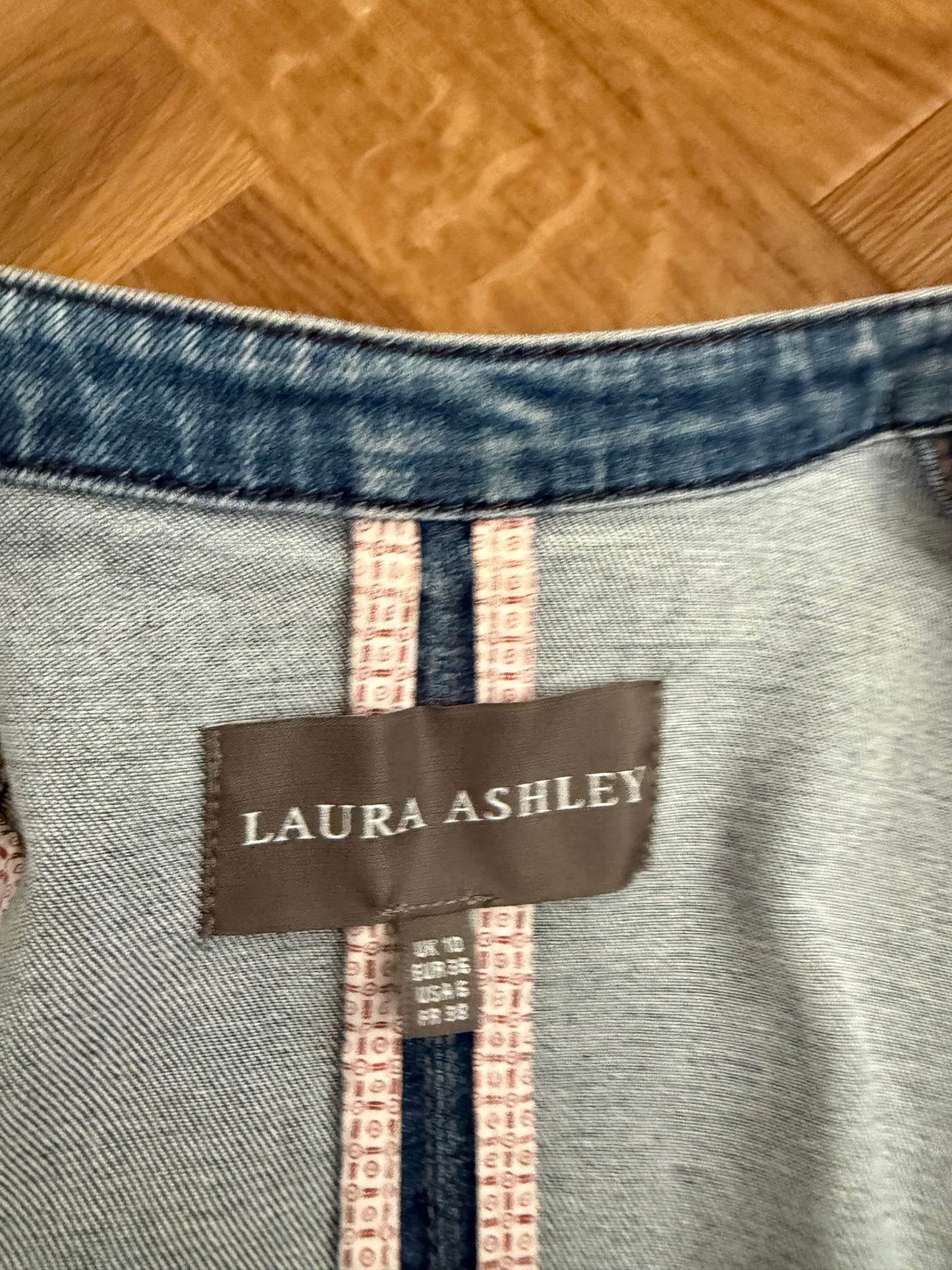 Denim Military Laura Ashley Jacket (UK10)