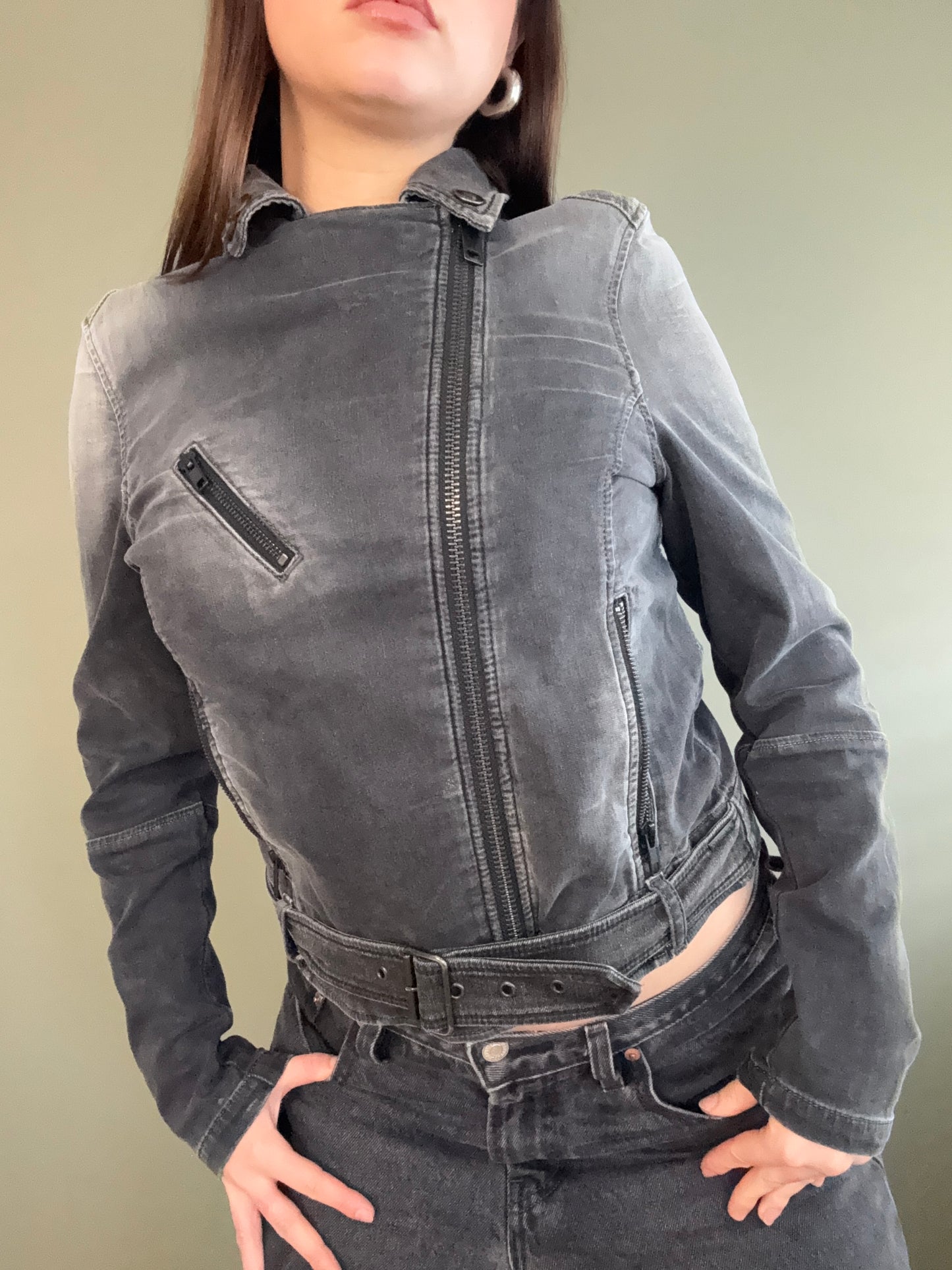 Diesel Denim Biker Jacket (S)