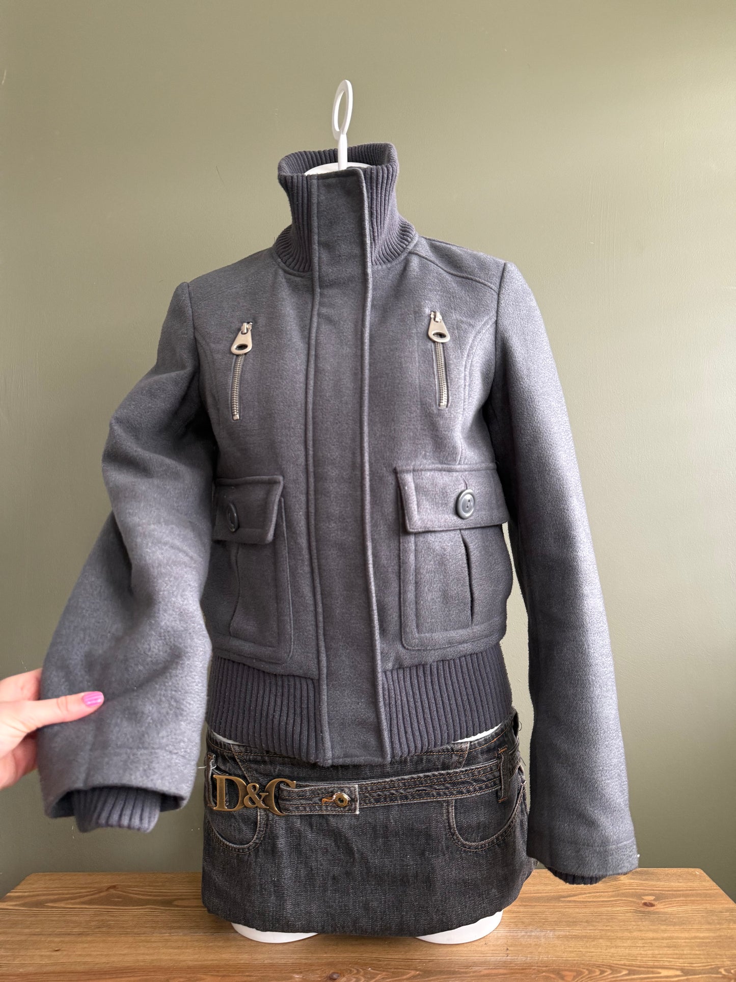 Grey Cargo Jacket (S)