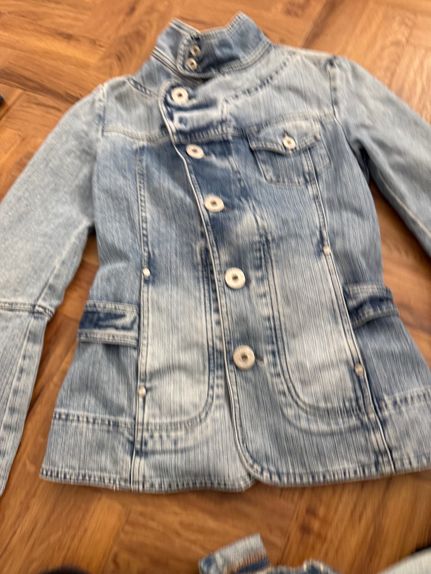 Diesel Asymmetric Denim Jacket (S)
