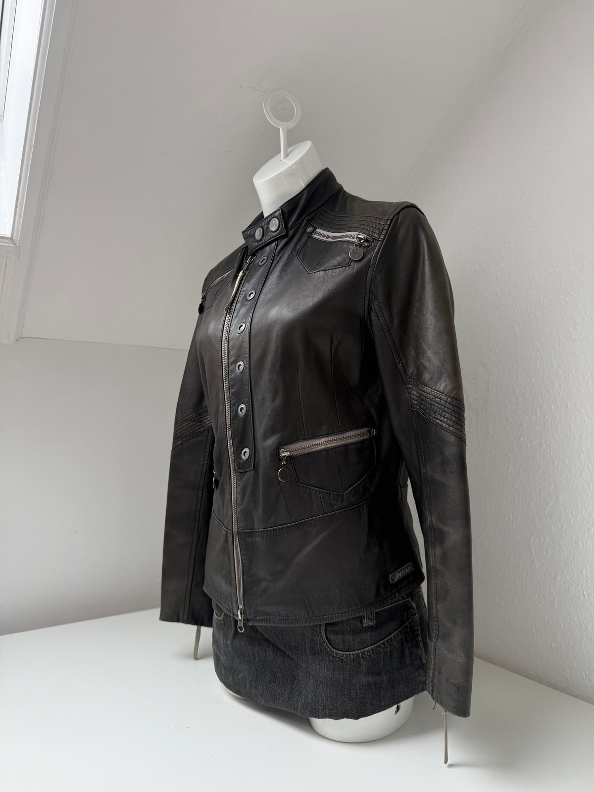 Firetrap Leather Jacket (L)