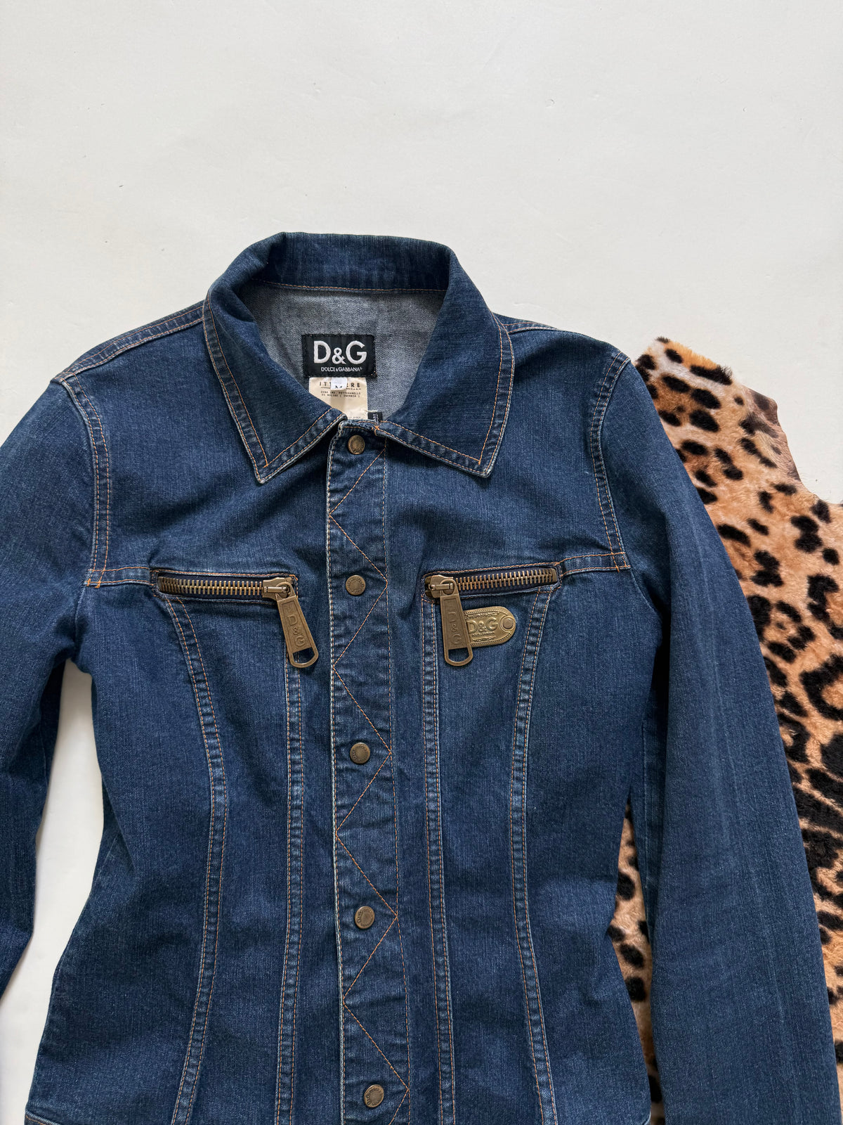 Vintage Dolce & Gabbana Fitted Denim Jacket (M)