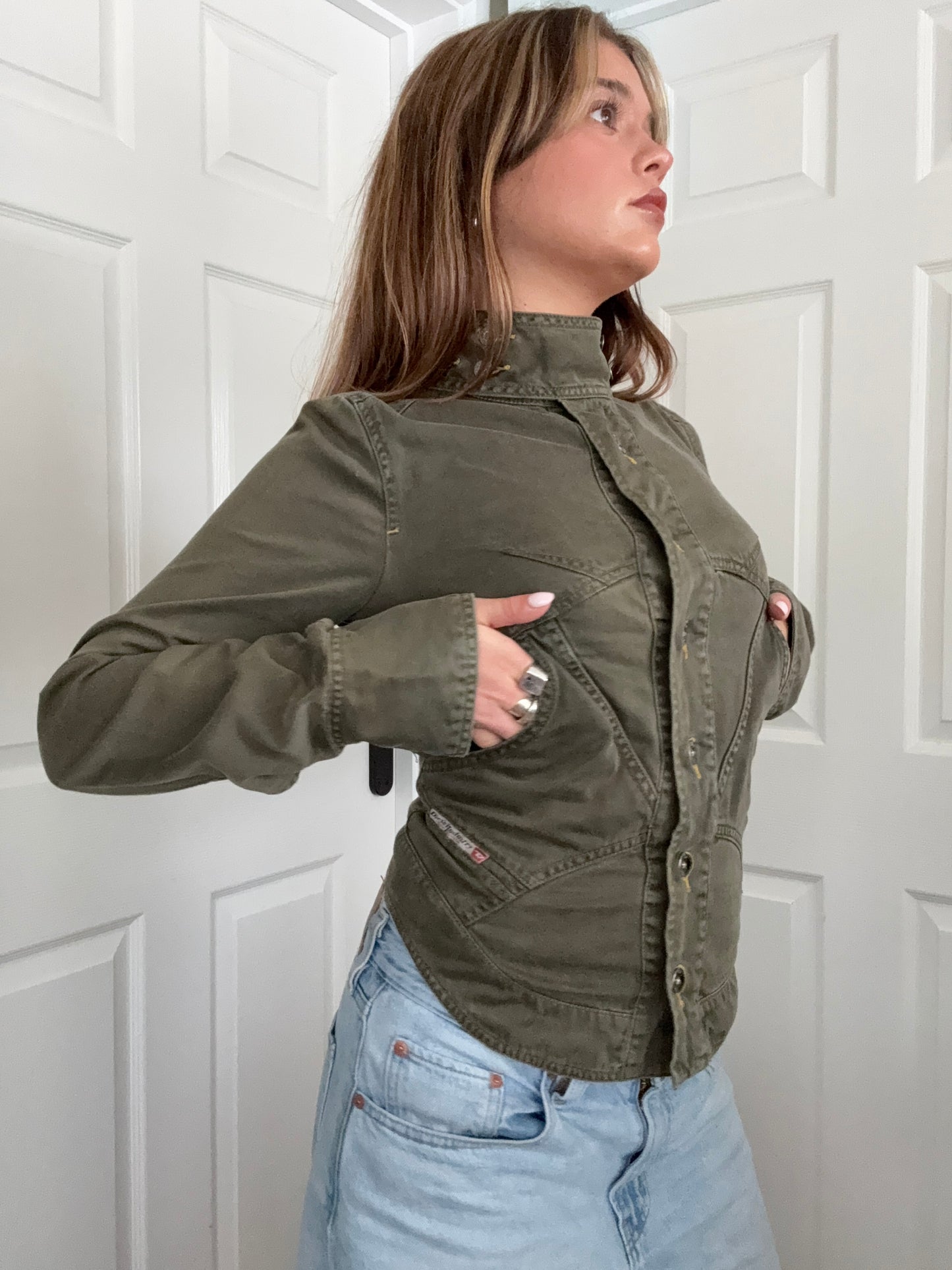 Diesel Khaki Corset Jacket (L)