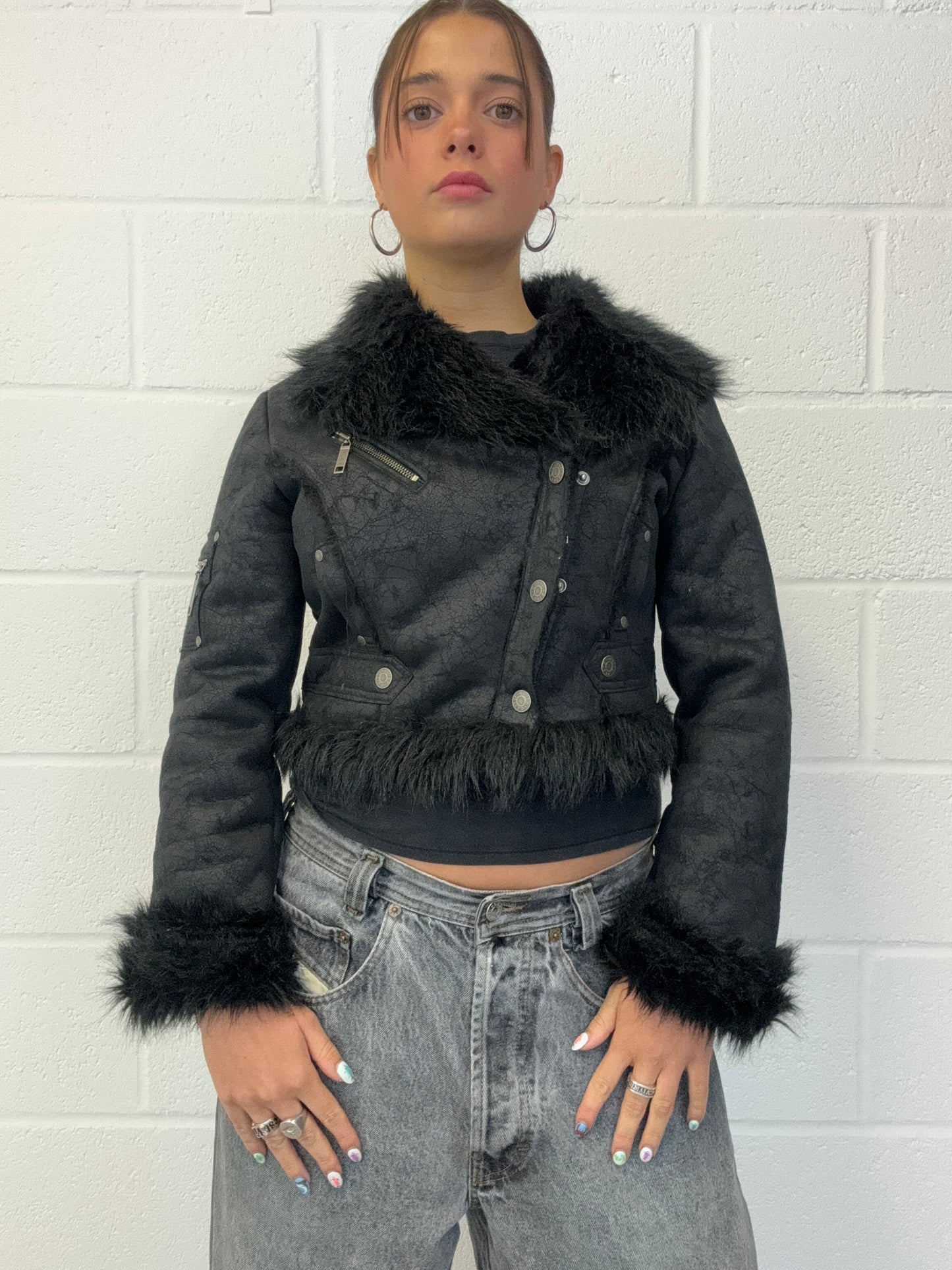 Y2K Faux Fur Jacket