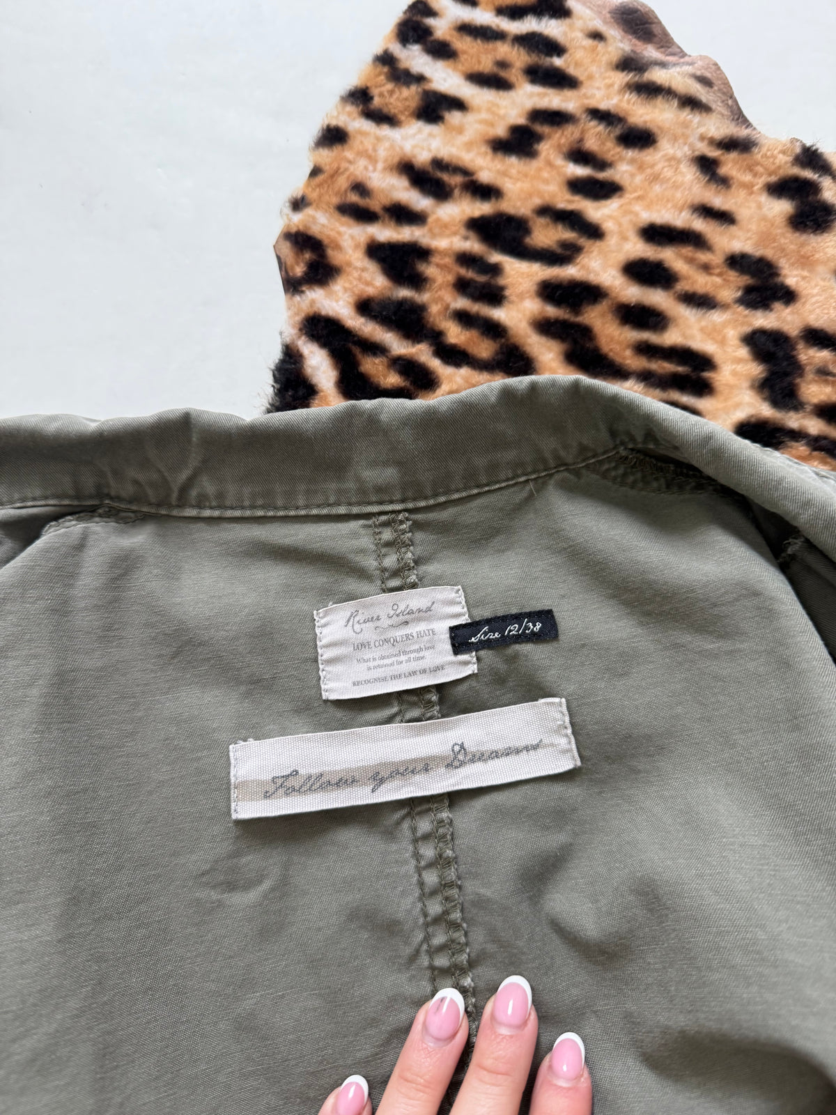 Khaki Military Jacket (UK12)