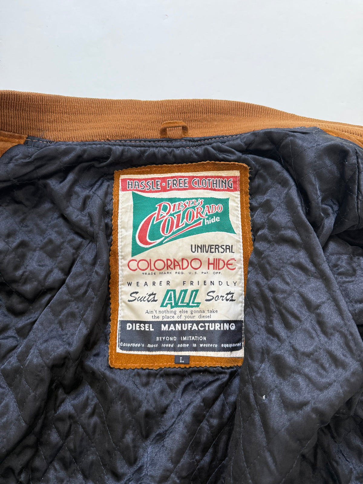 Vintage Diesel Suede Bomber Jacket (L)