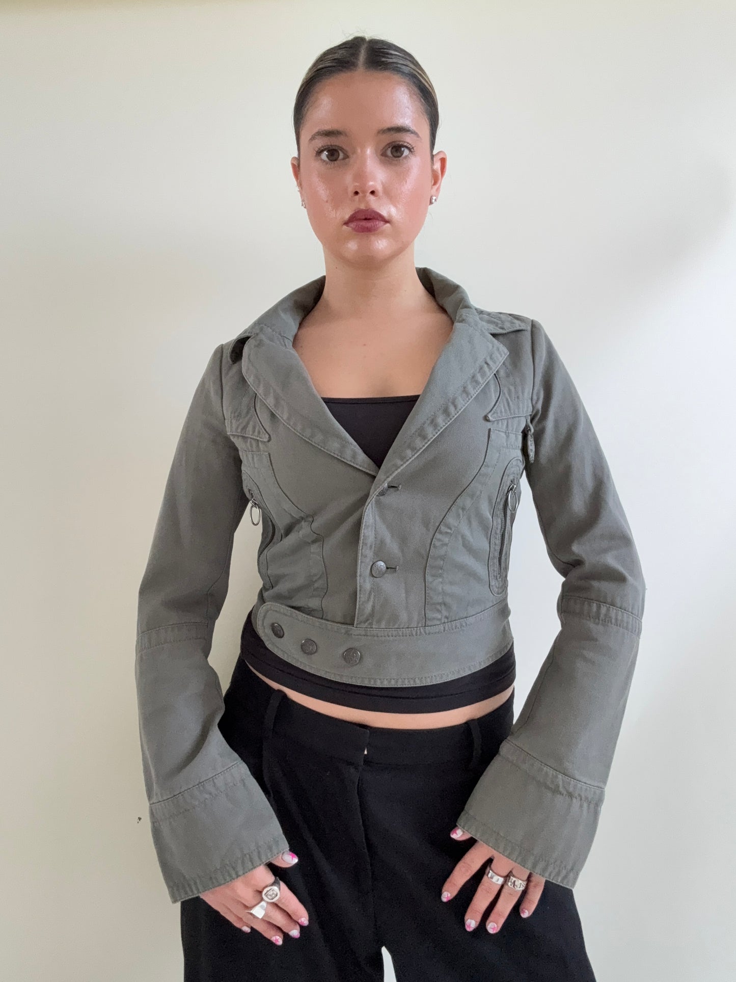 Diesel Cropped Fitted Jacket (S)