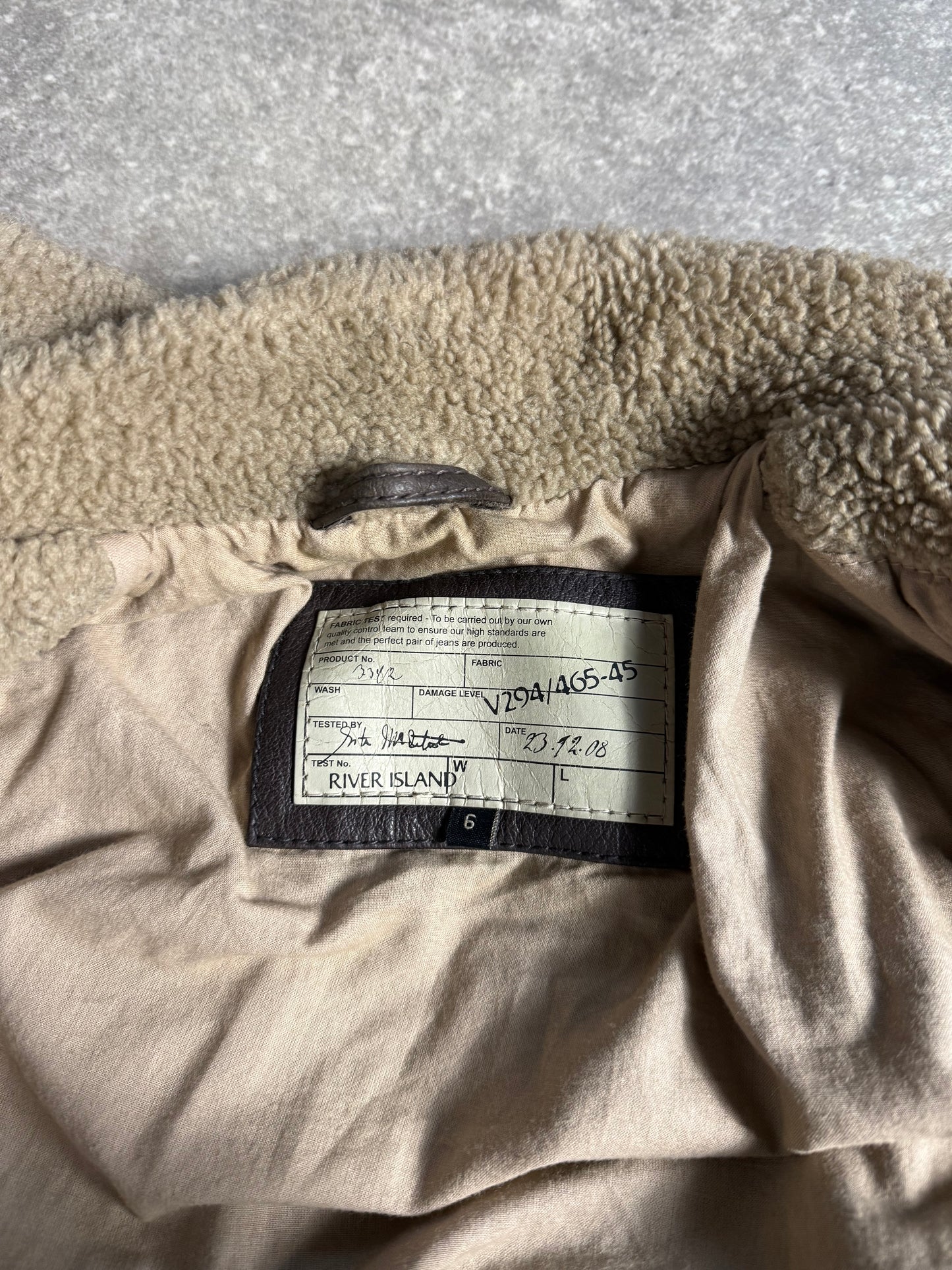 Leather Aviator Jacket (UK6)