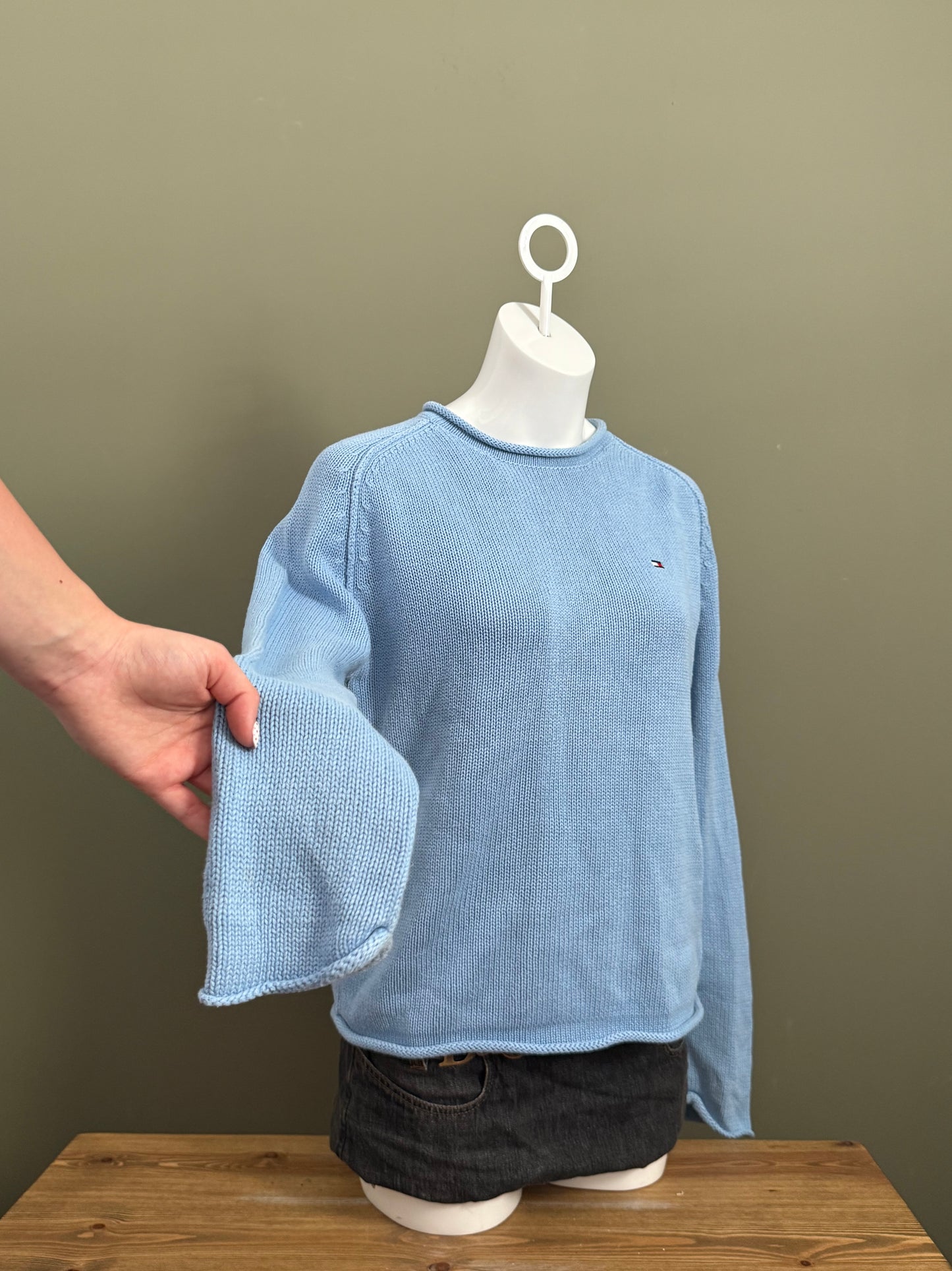 Baby Blue Tommy Hilfiger Knit Jukper (M)