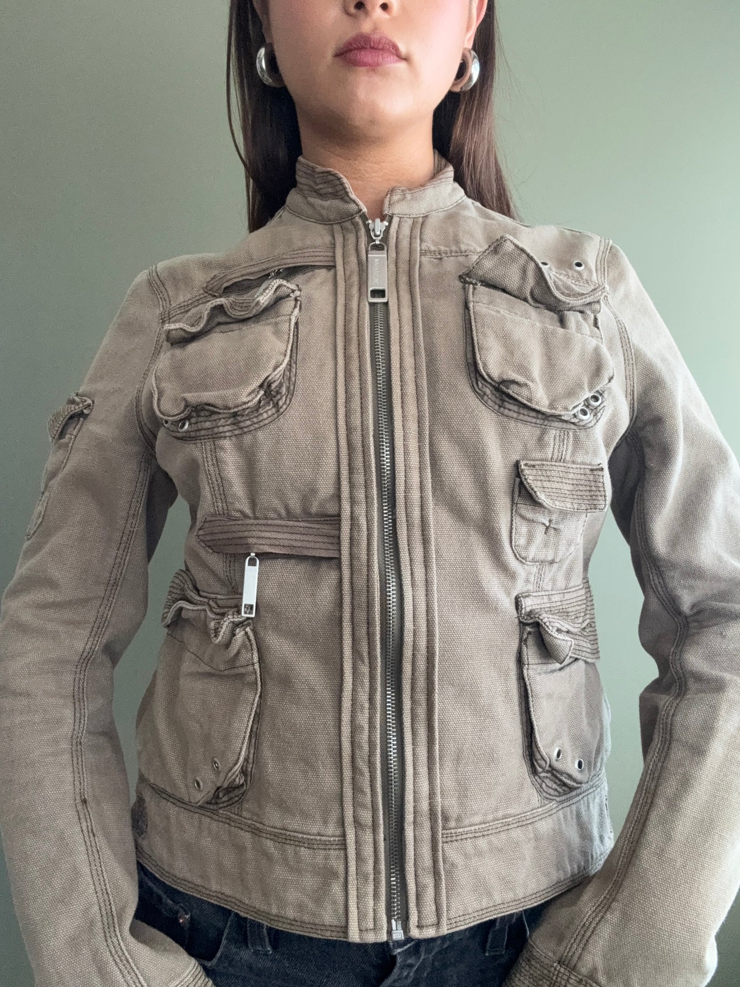 Y2K Cargo Jacket (UK12)